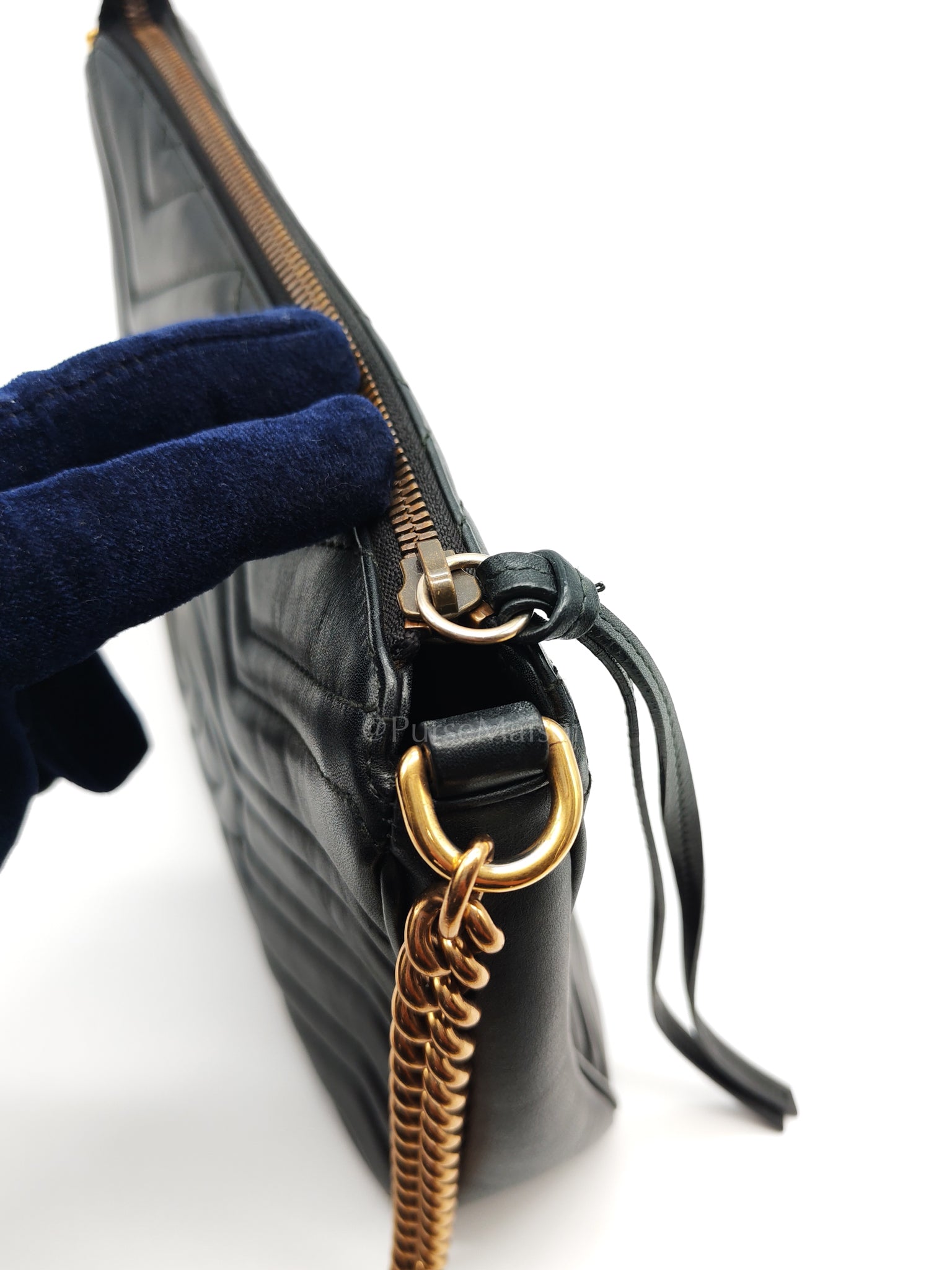 Marmont Matelasse Black Chain Shoulder Bag | Purse Maison Luxury Bags Shop