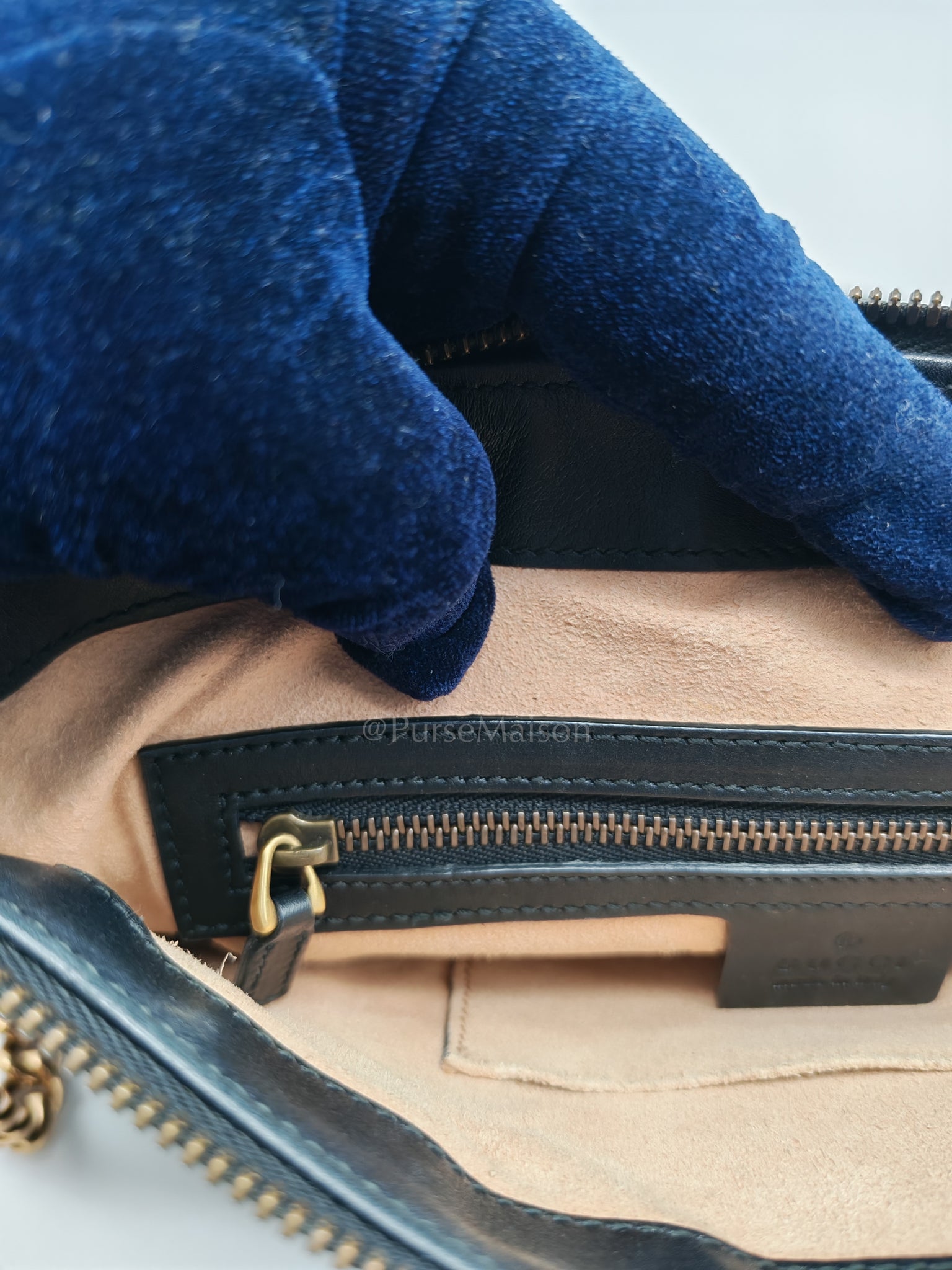 Marmont Matelasse Black Chain Shoulder Bag | Purse Maison Luxury Bags Shop