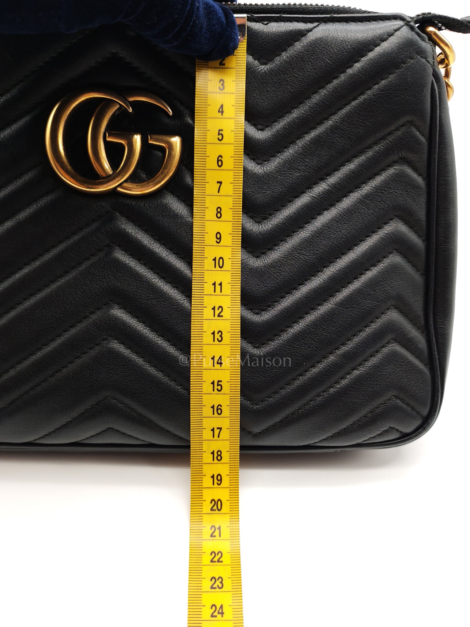 Marmont Matelasse Black Chain Shoulder Bag | Purse Maison Luxury Bags Shop