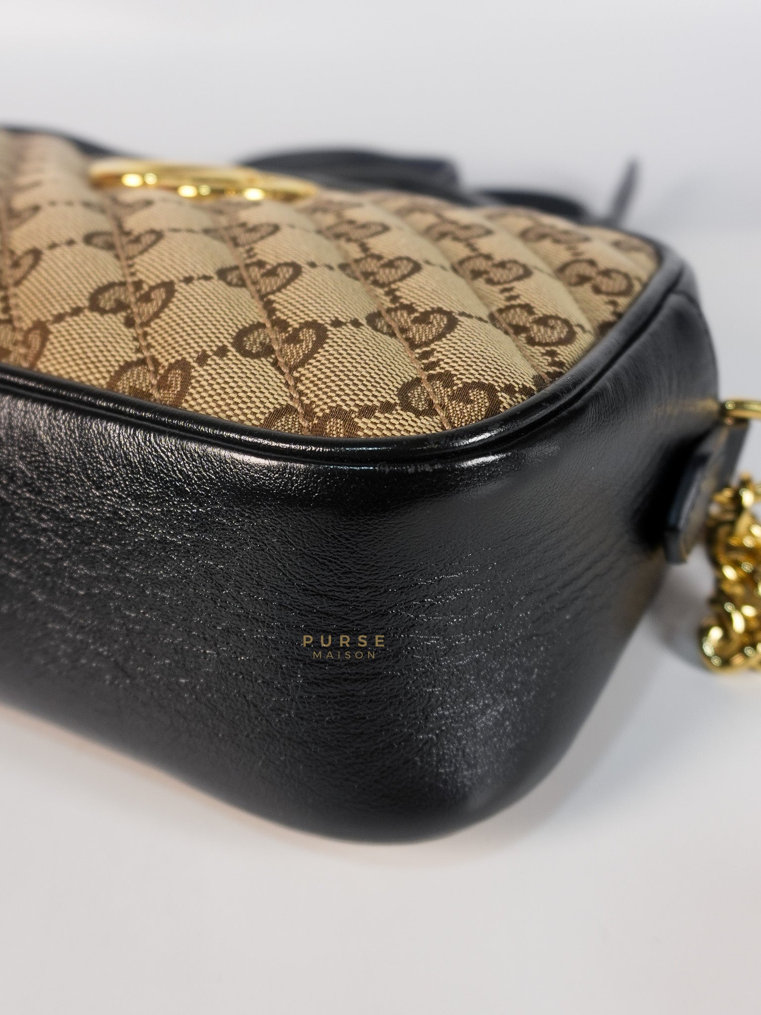 Marmont Small Camera Bag in GG Supreme Canvas | Purse Maison Luxury Bags Shop