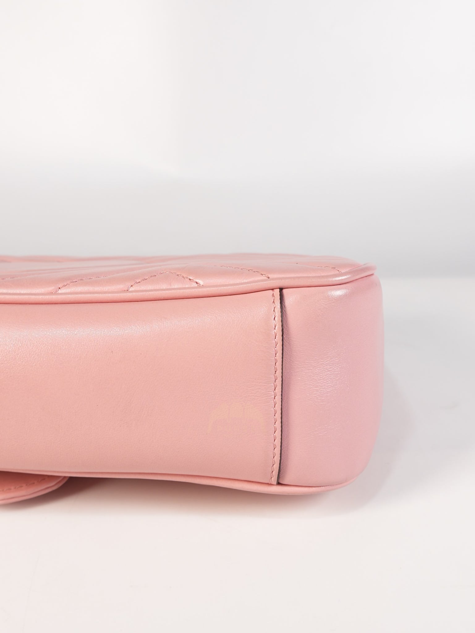 Marmont Small in Pink Matelasse Leather and Silver Hardware Crossbody Bag | Purse Maison Luxury Bags Shop