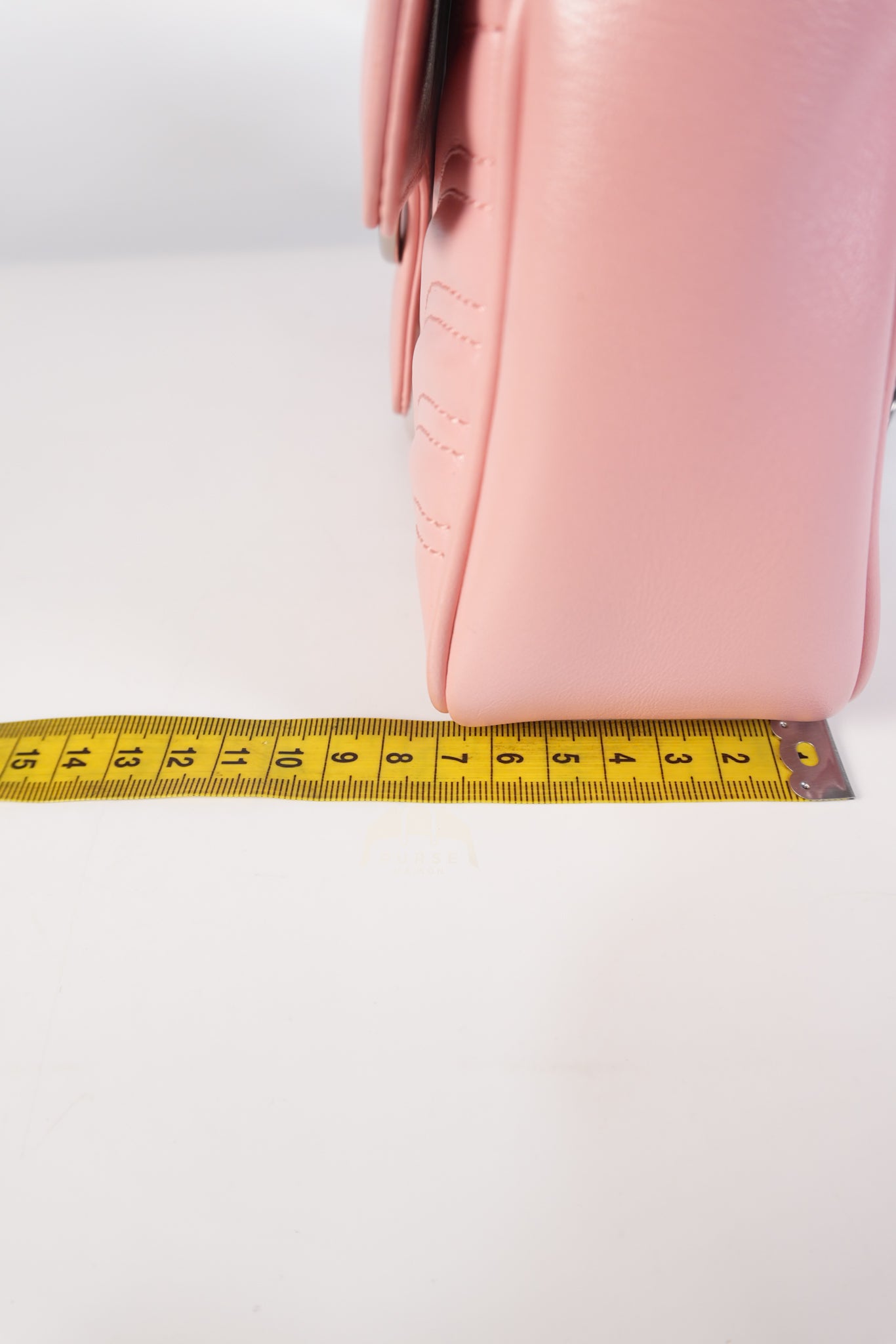 Marmont Small in Pink Matelasse Leather and Silver Hardware Crossbody Bag | Purse Maison Luxury Bags Shop