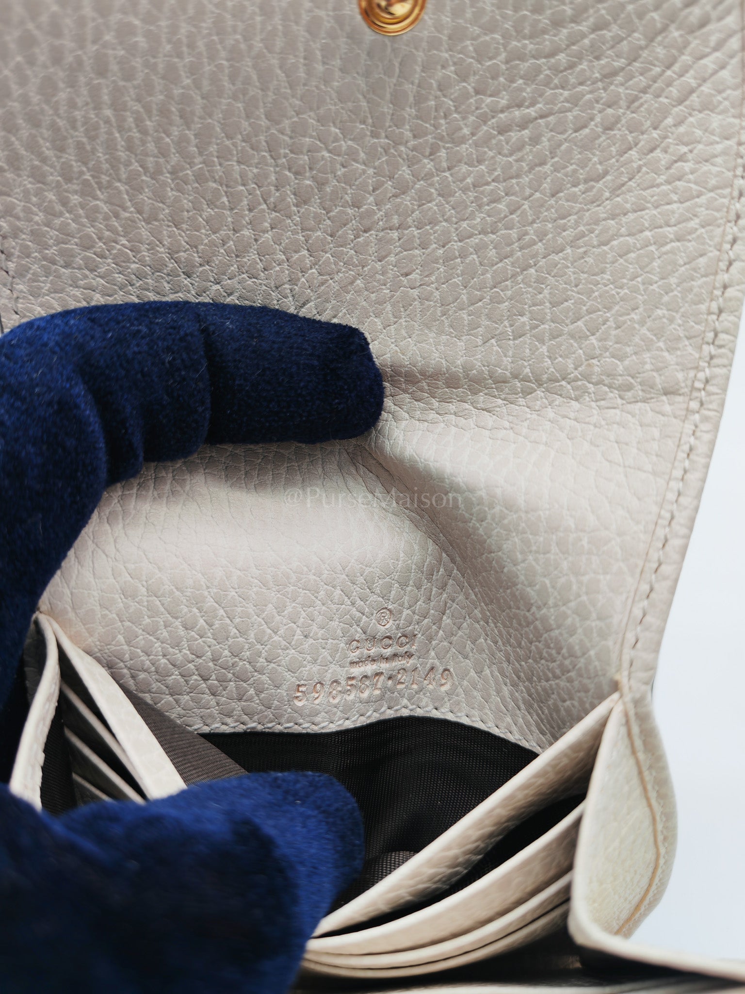 Marmont Wallet Bi-color GG Supreme Canvas | Purse Maison Luxury Bags Shop