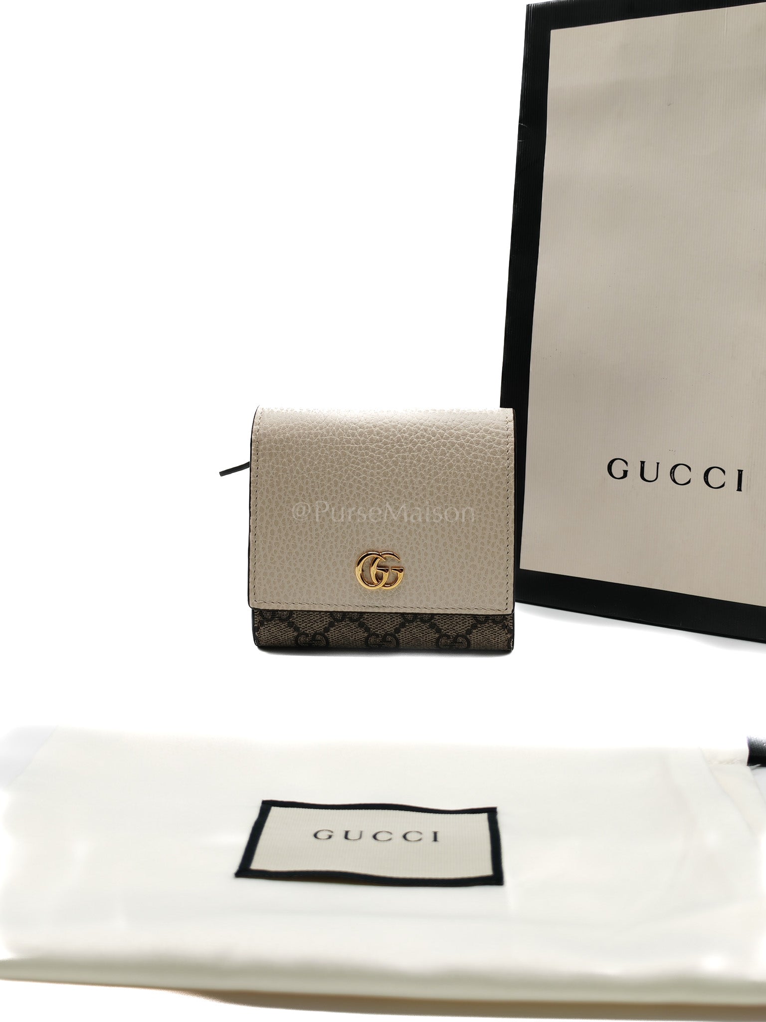 Marmont Wallet Bi-color GG Supreme Canvas | Purse Maison Luxury Bags Shop