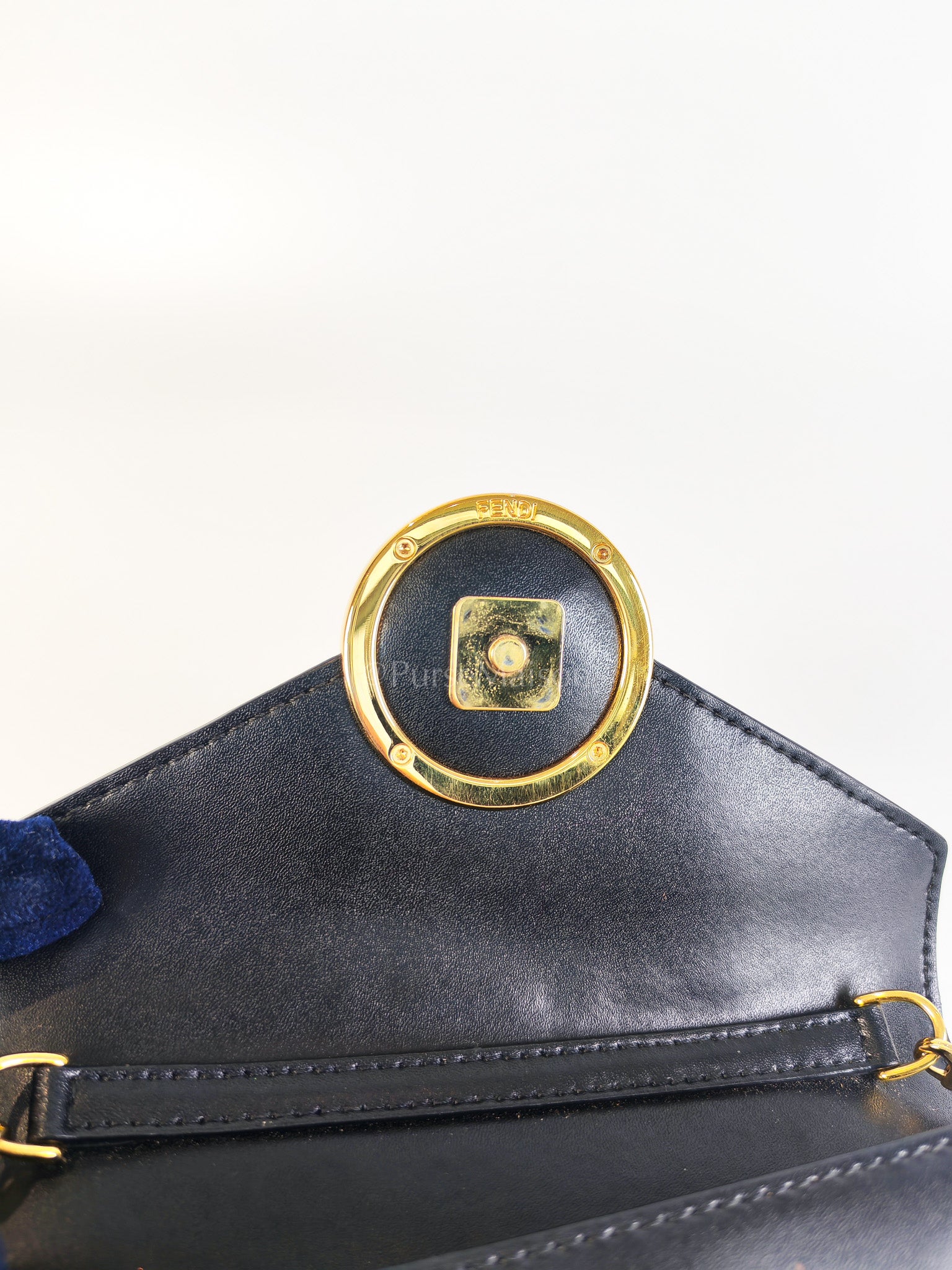 Marron Zucca F Convertible Belt Bag in Black With Chain | Purse Maison Luxury Bags Shop