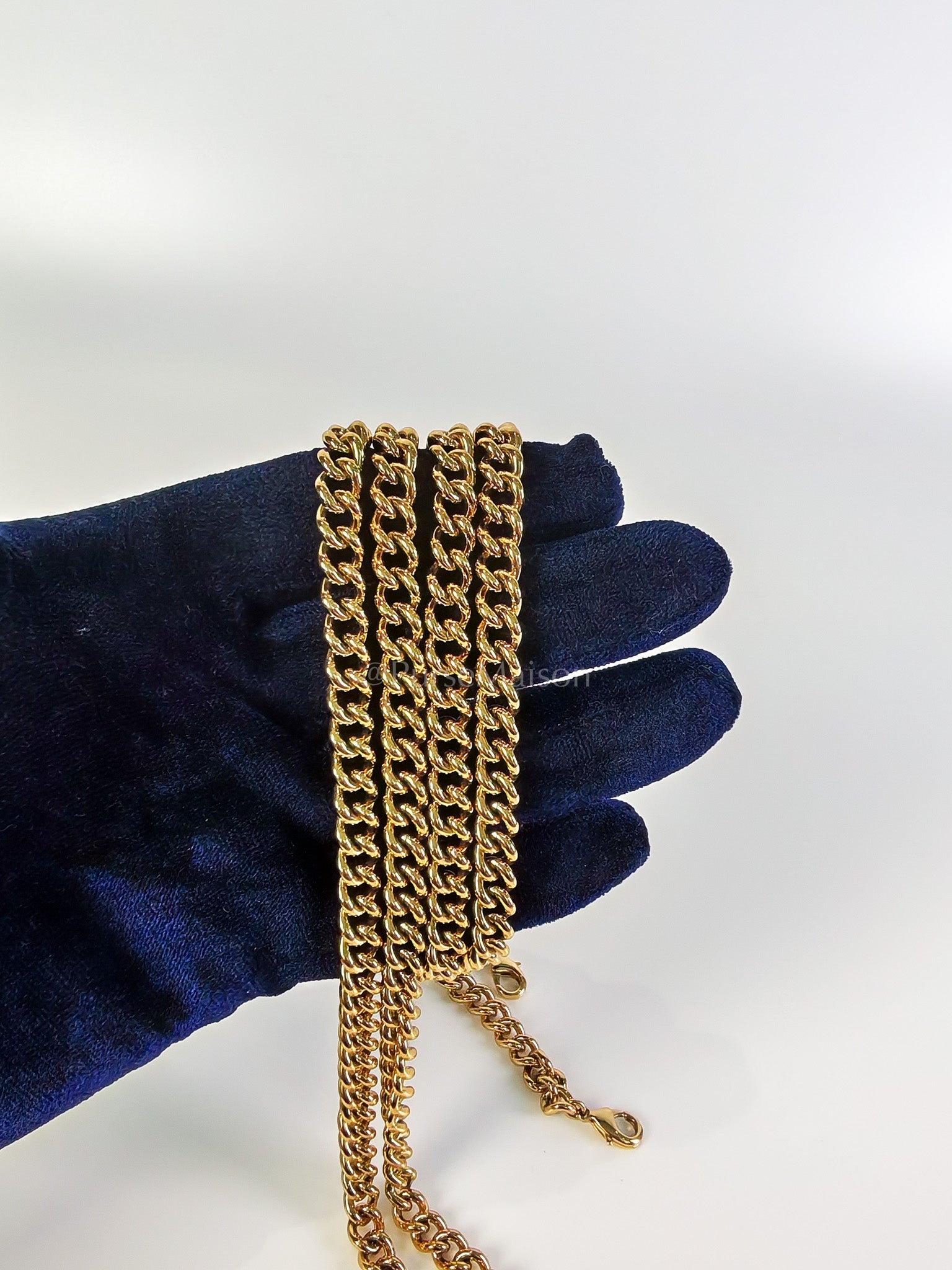 Marron Zucca F Convertible Belt Bag in Black With Chain | Purse Maison Luxury Bags Shop