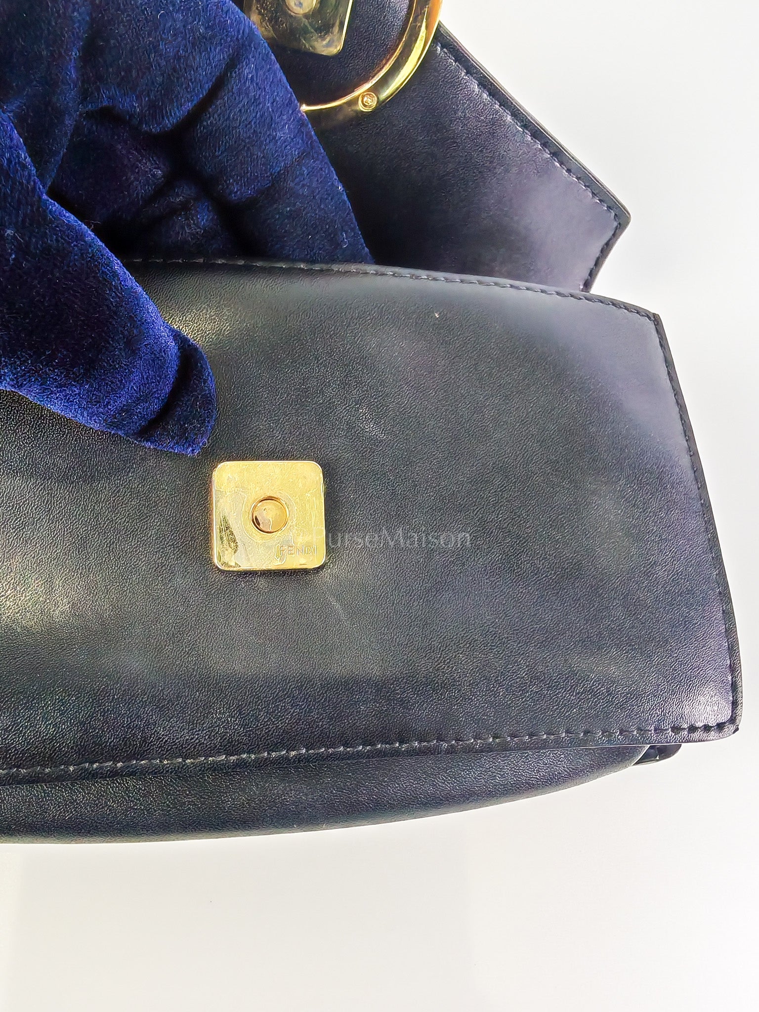 Marron Zucca F Convertible Belt Bag in Black With Chain | Purse Maison Luxury Bags Shop