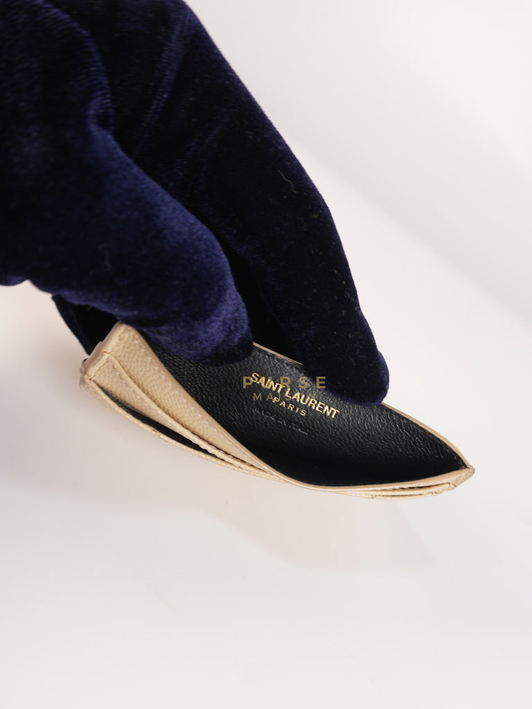 Matelasse Leather in Beige Monogram Card Holder | Purse Maison Luxury Bags Shop