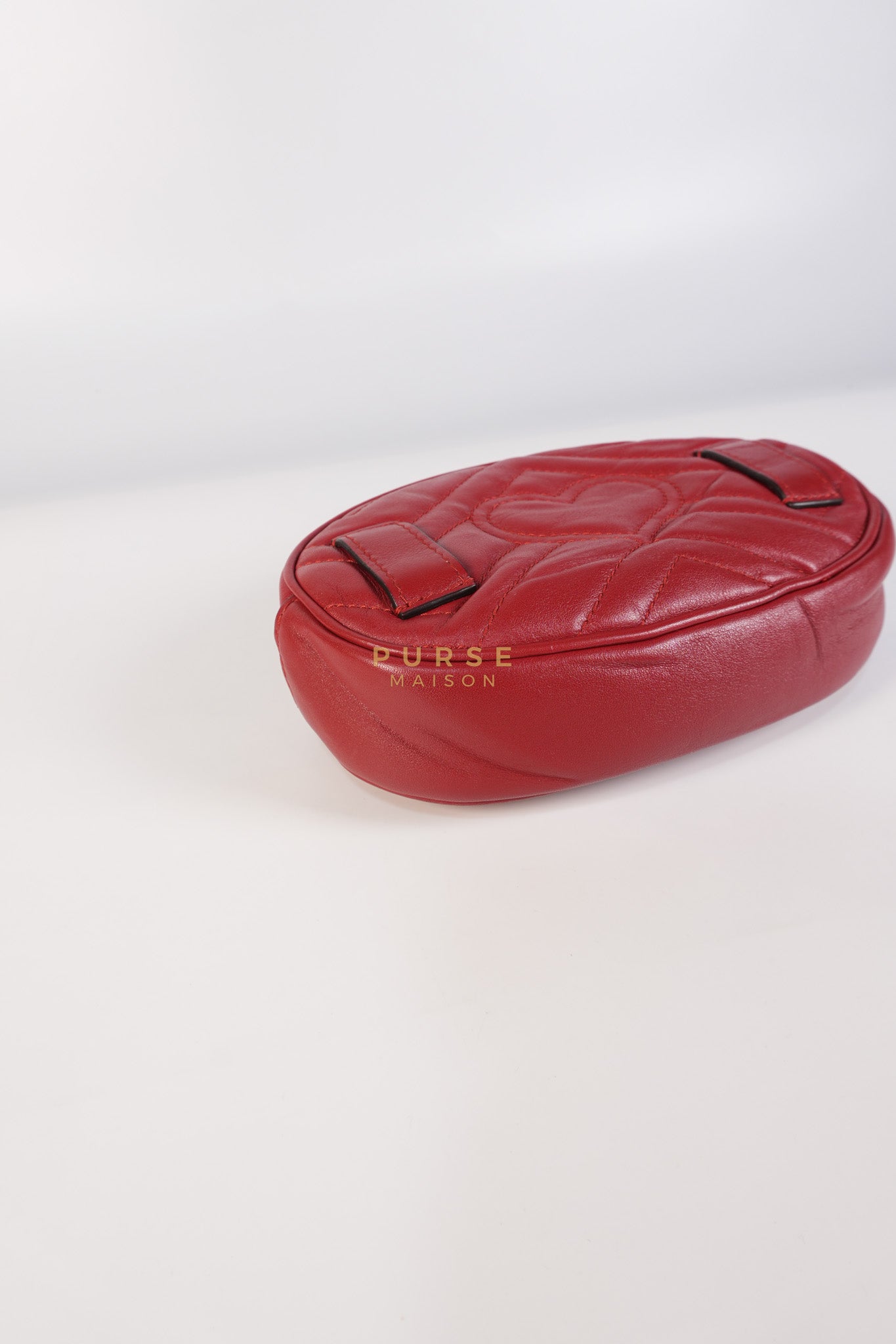 Matelasse Red Marmont Belt Bag | Purse Maison Luxury Bags Shop