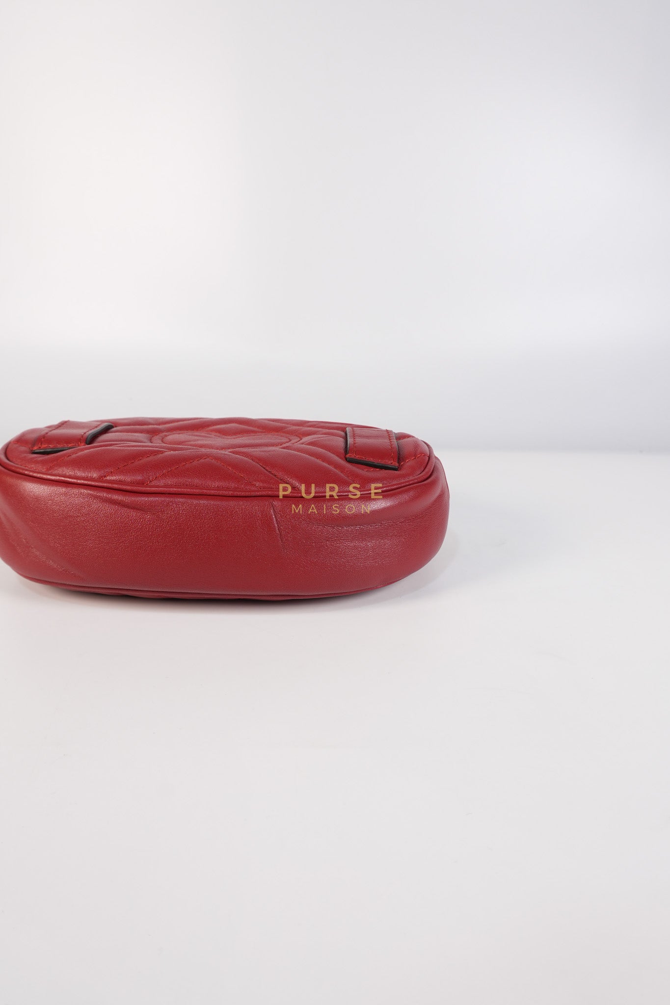 Matelasse Red Marmont Belt Bag | Purse Maison Luxury Bags Shop