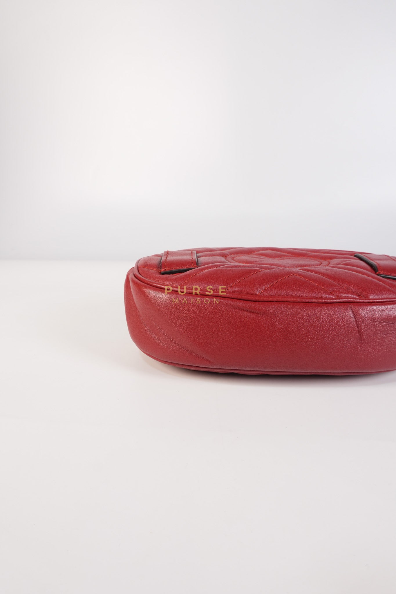 Matelasse Red Marmont Belt Bag | Purse Maison Luxury Bags Shop