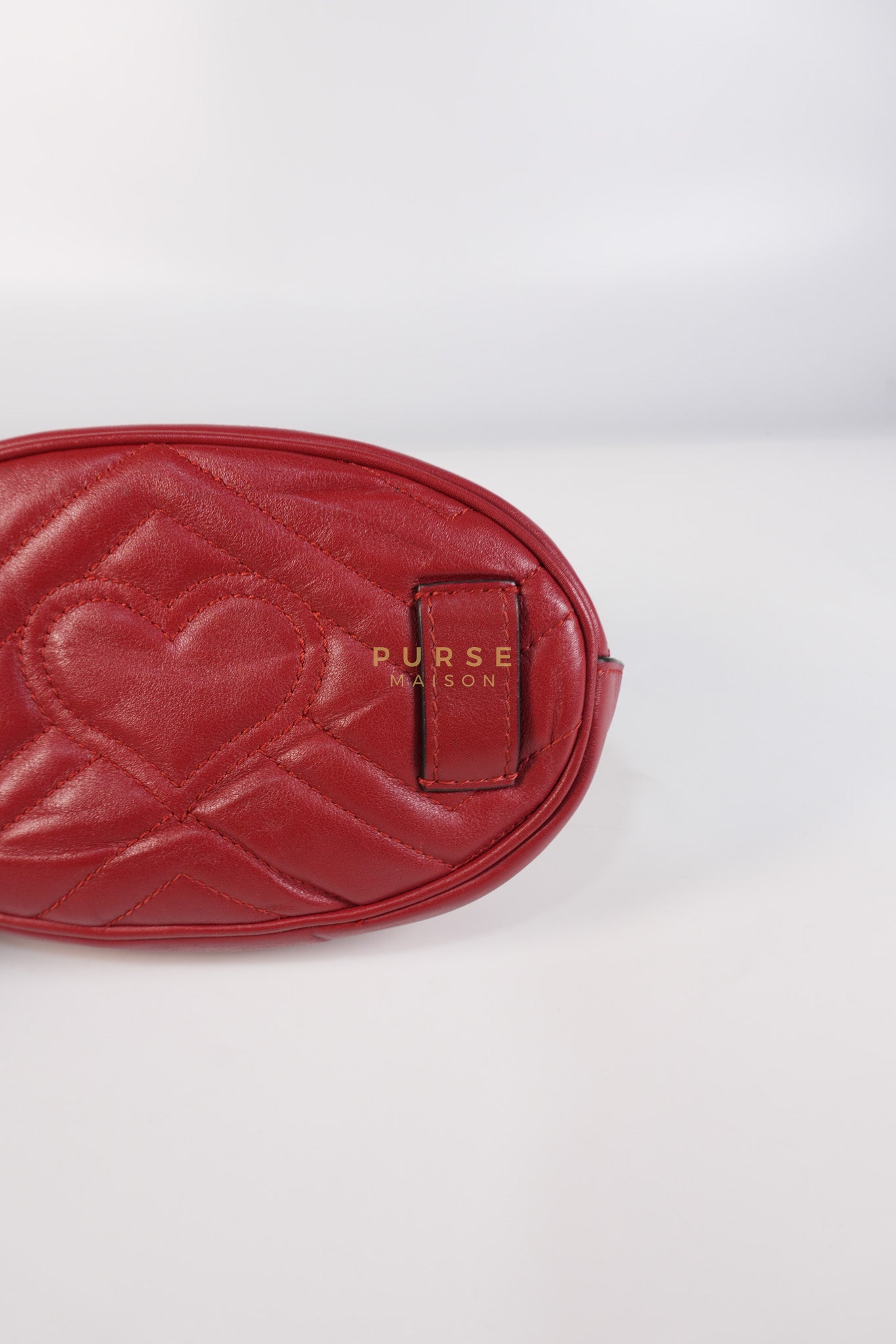 Matelasse Red Marmont Belt Bag | Purse Maison Luxury Bags Shop