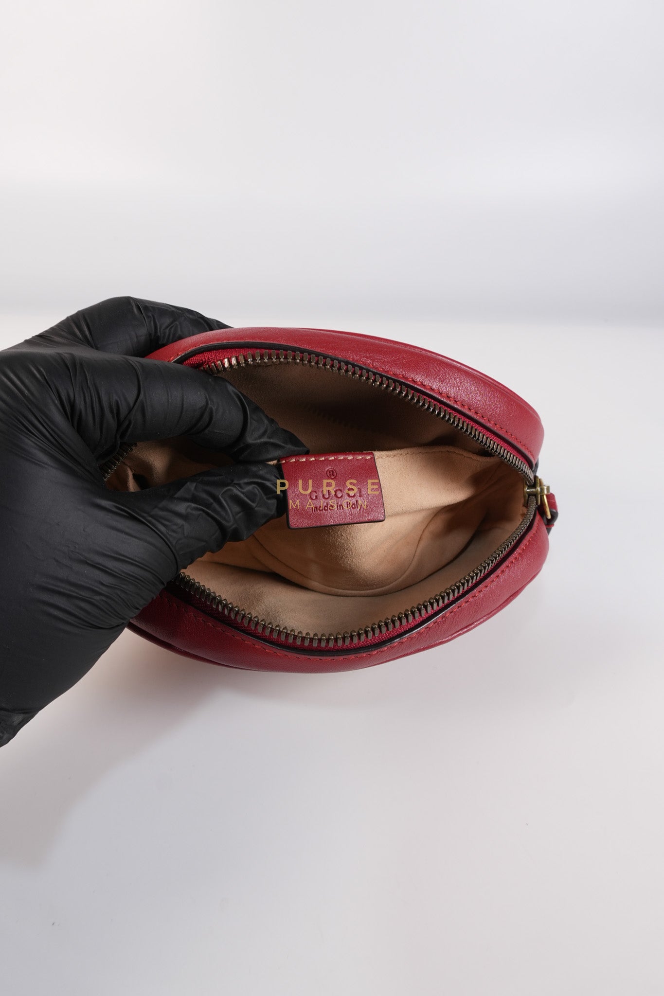 Matelasse Red Marmont Belt Bag | Purse Maison Luxury Bags Shop