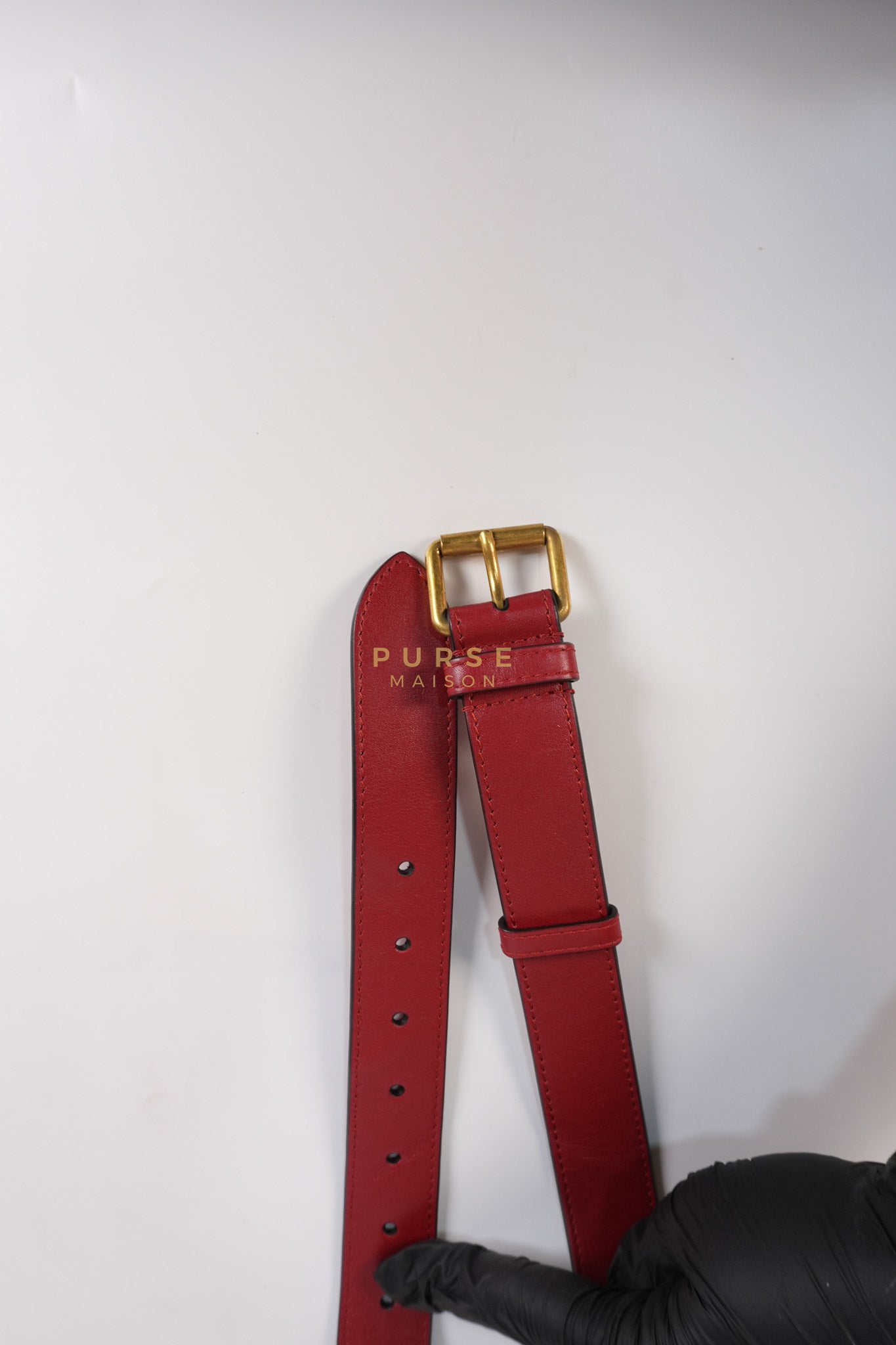 Matelasse Red Marmont Belt Bag | Purse Maison Luxury Bags Shop