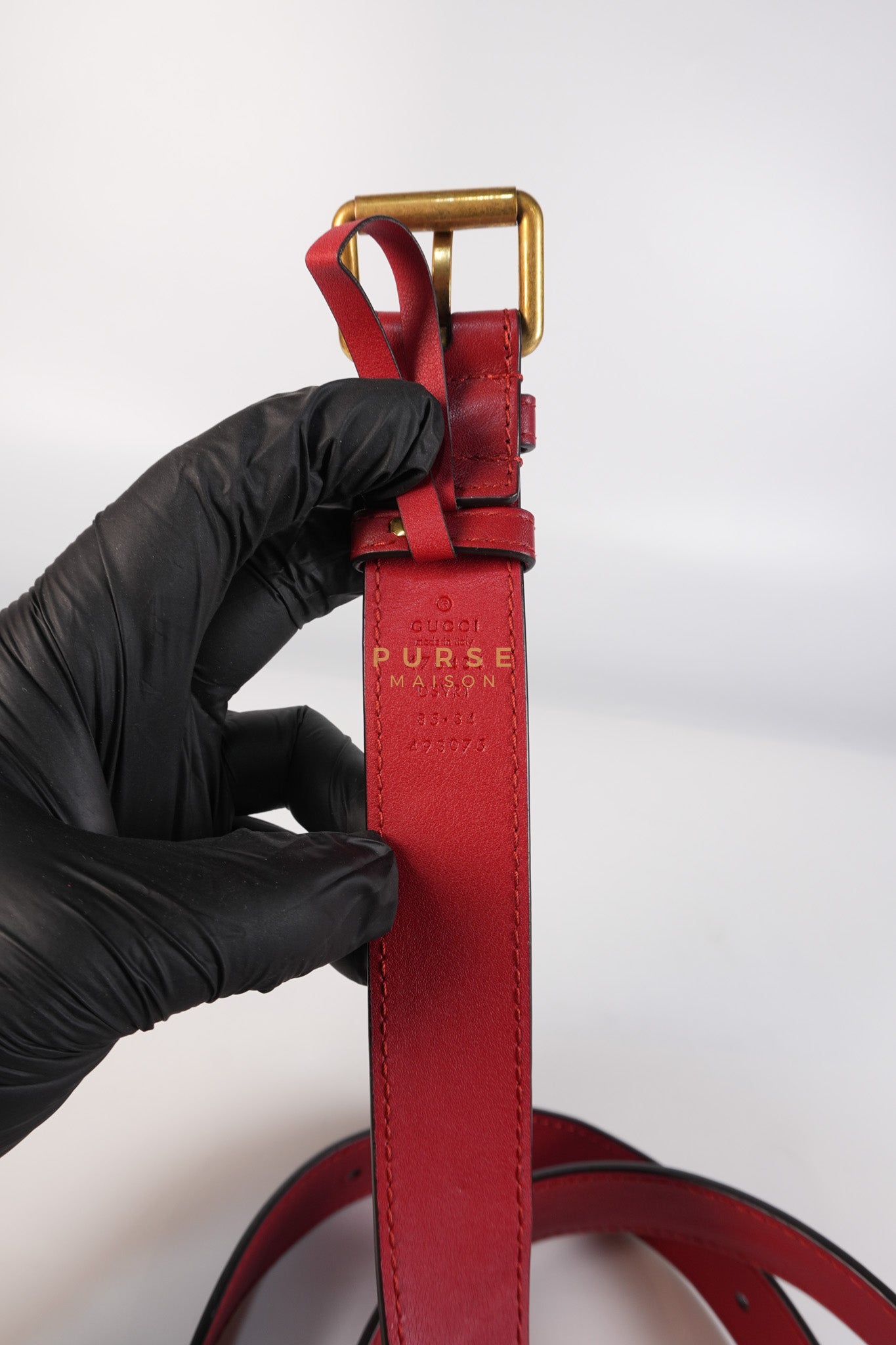 Matelasse Red Marmont Belt Bag | Purse Maison Luxury Bags Shop