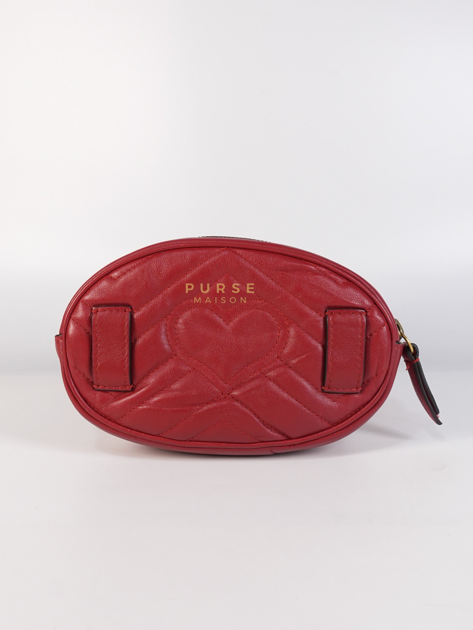 Matelasse Red Marmont Belt Bag | Purse Maison Luxury Bags Shop
