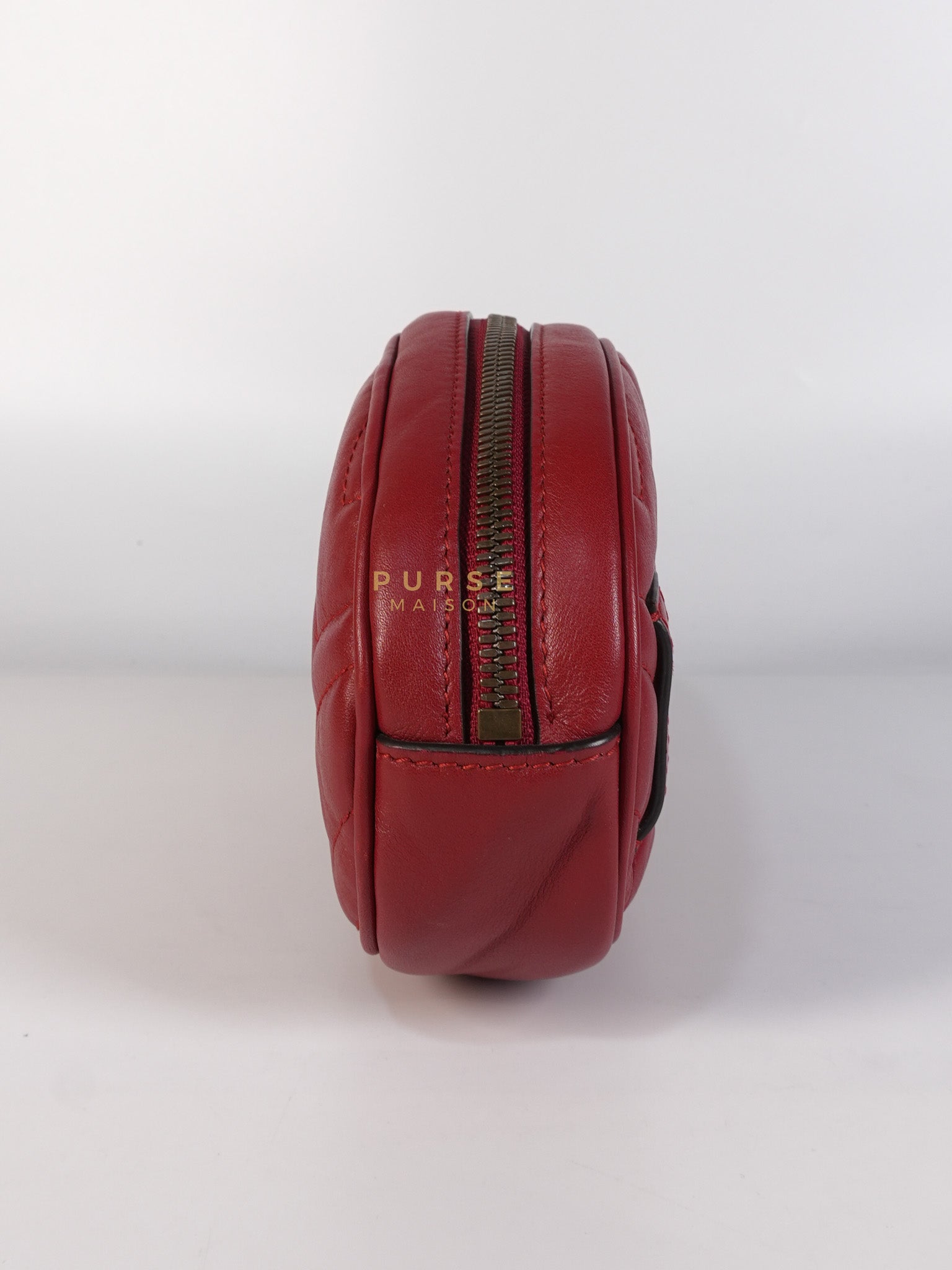 Matelasse Red Marmont Belt Bag | Purse Maison Luxury Bags Shop