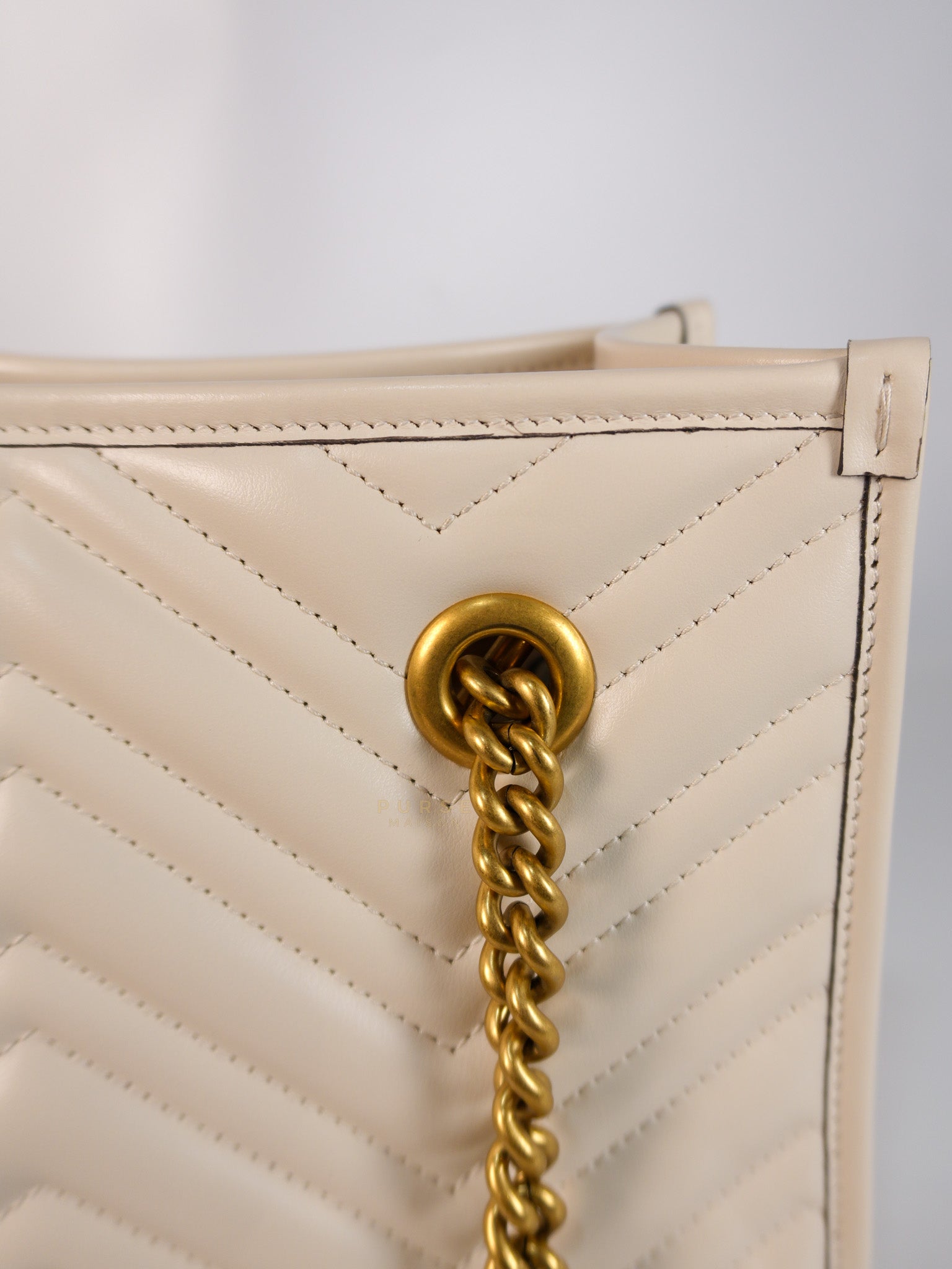 Matelasse Small Marmont Quilted Leather Tote Bag | Purse Maison Luxury Bags Shop