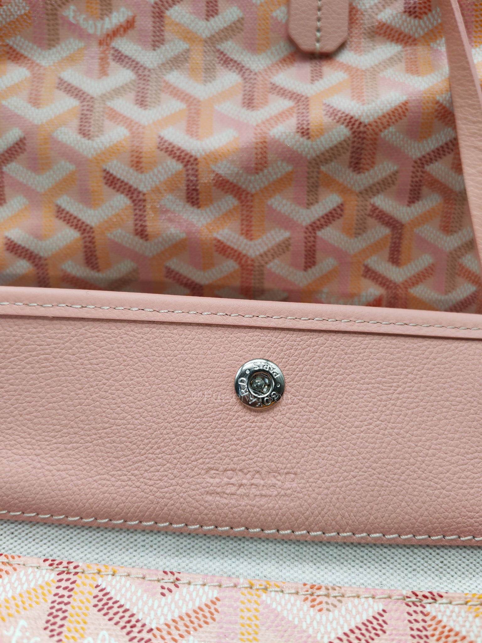Goyard saint louis tote powder pink