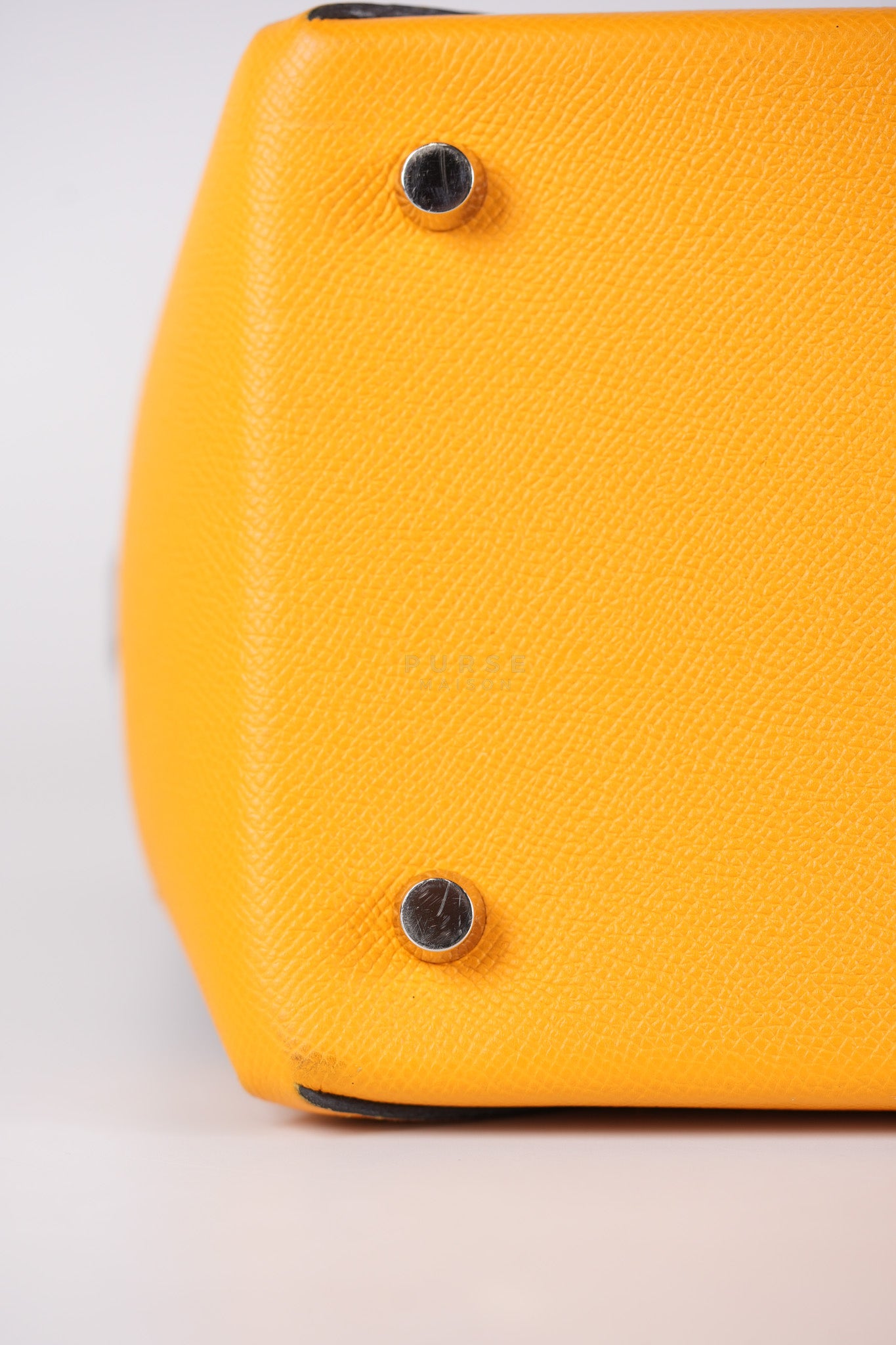 Maxibox Cabas 30 Origan Evercolor and Moutarde Epsom Dual Color Palladium Hardware Handbag Stamp X (2016) | Purse Maison Luxury Bags Shop