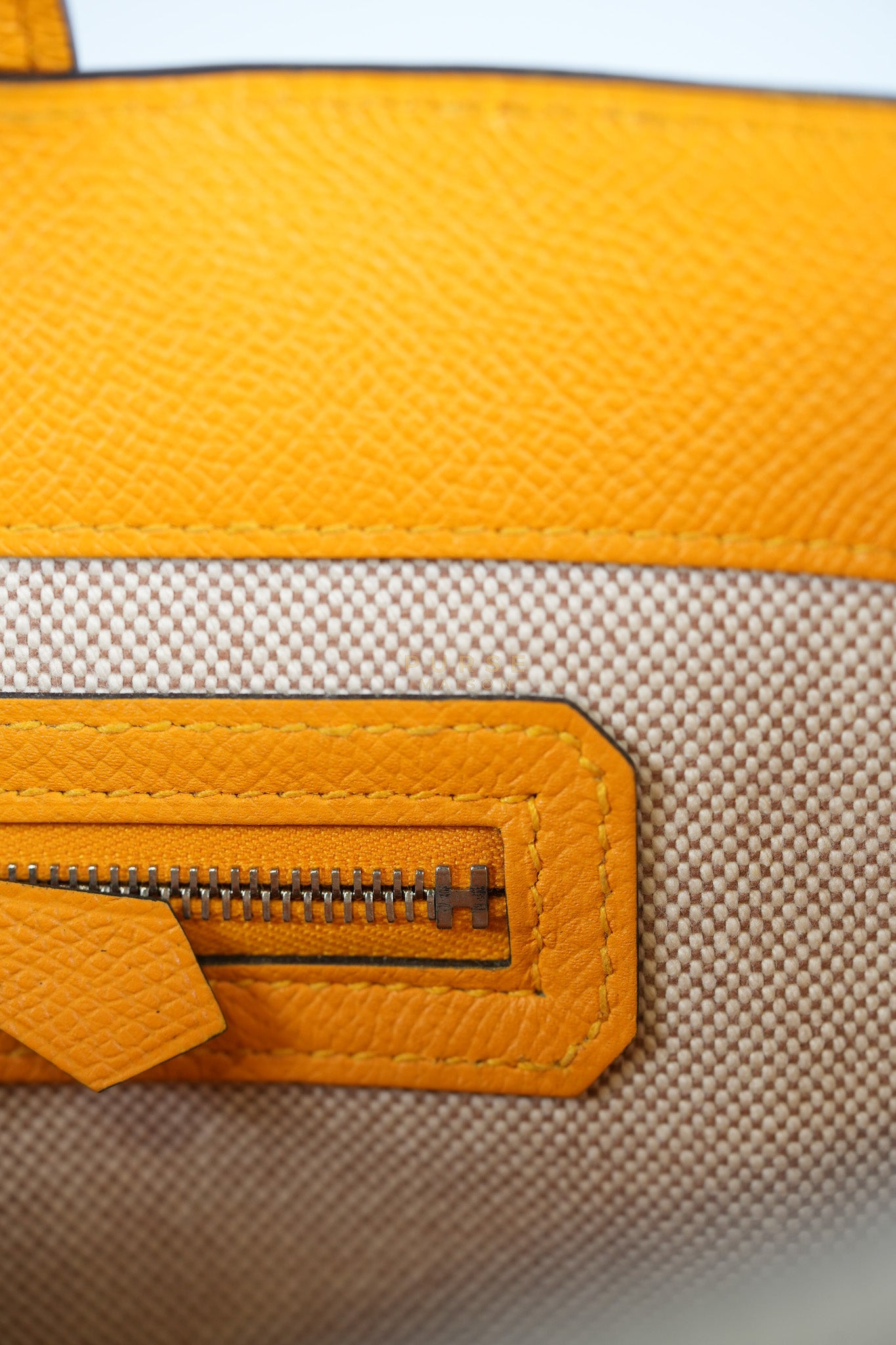 Maxibox Cabas 30 Origan Evercolor and Moutarde Epsom Dual Color Palladium Hardware Handbag Stamp X (2016) | Purse Maison Luxury Bags Shop