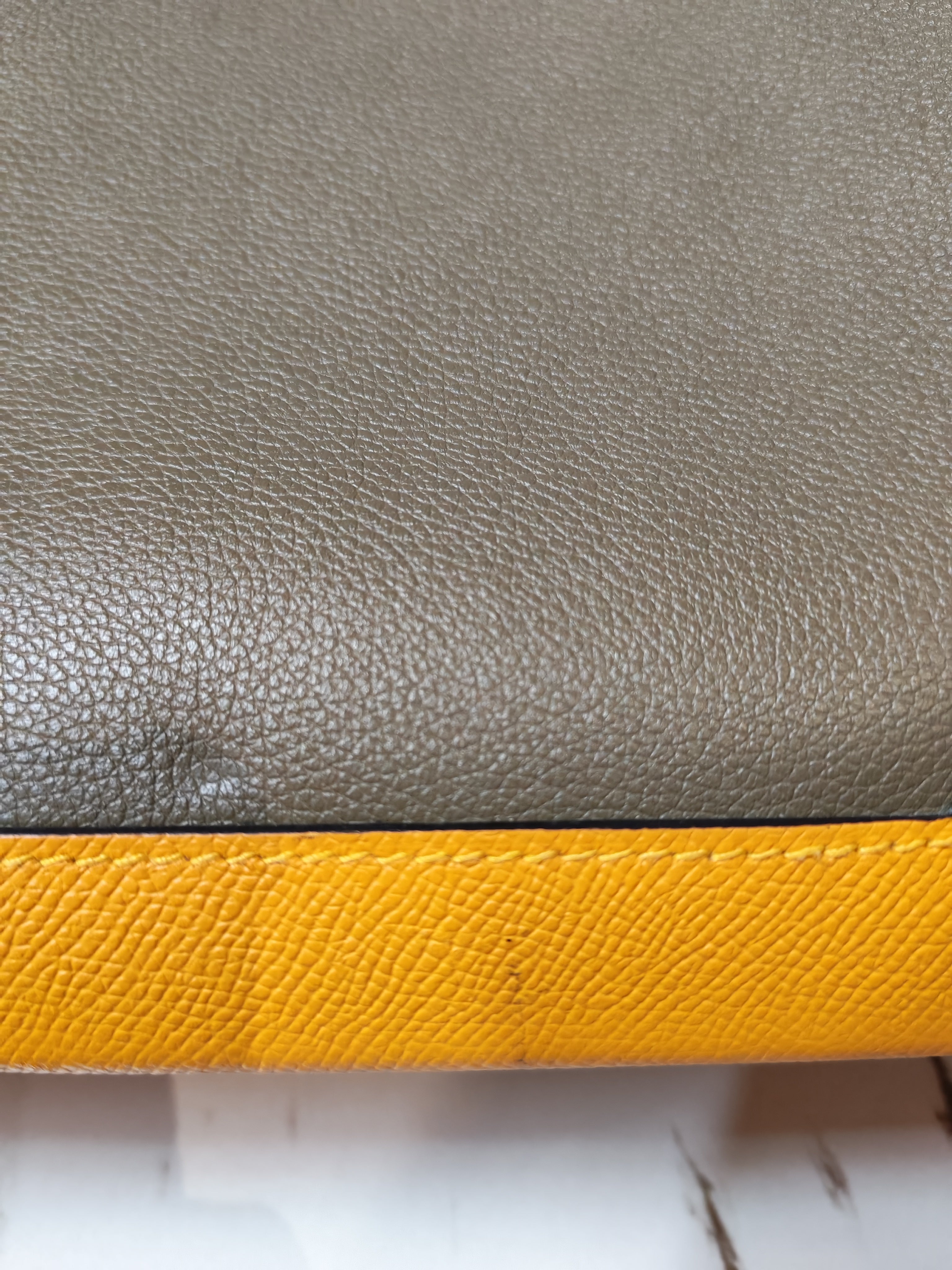 Maxibox Cabas 30 Origan Evercolor and Moutarde Epsom Dual Color Palladium Hardware Handbag Stamp X (2016) | Purse Maison Luxury Bags Shop