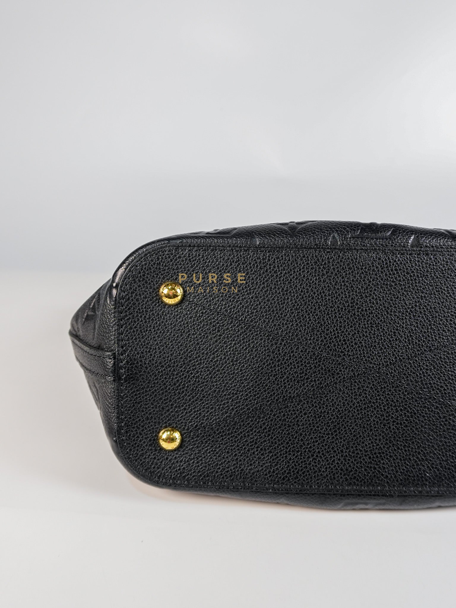 Mazarine PM Bag in Black Monogram Empreinte Leather & Gold Hardware (Date Code: DU2166) | Purse Maison Luxury Bags Shop