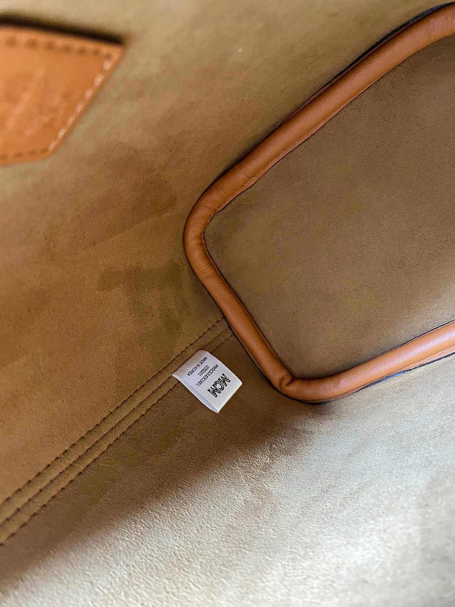 MCM Dessau Visetos Bucket Bag