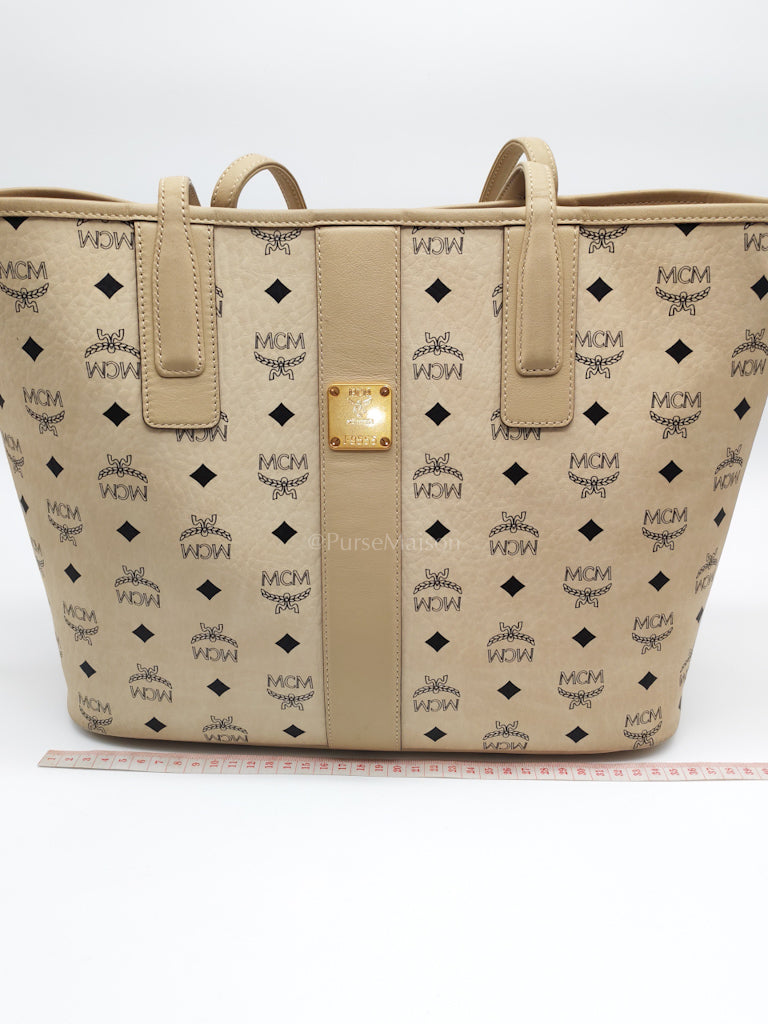 Liz Reversible Beige Shopping Tote Bag | Purse Maison Luxury Bags Shop