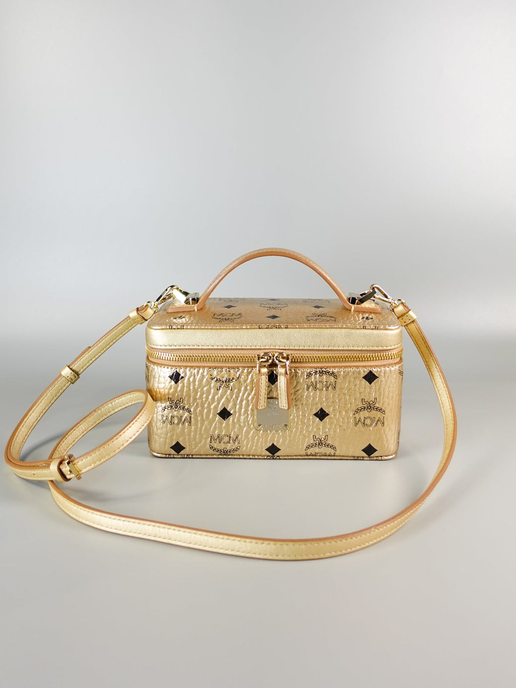 Crossbody Mcm Rockstar Vanity Case In Visetos Original Mcm