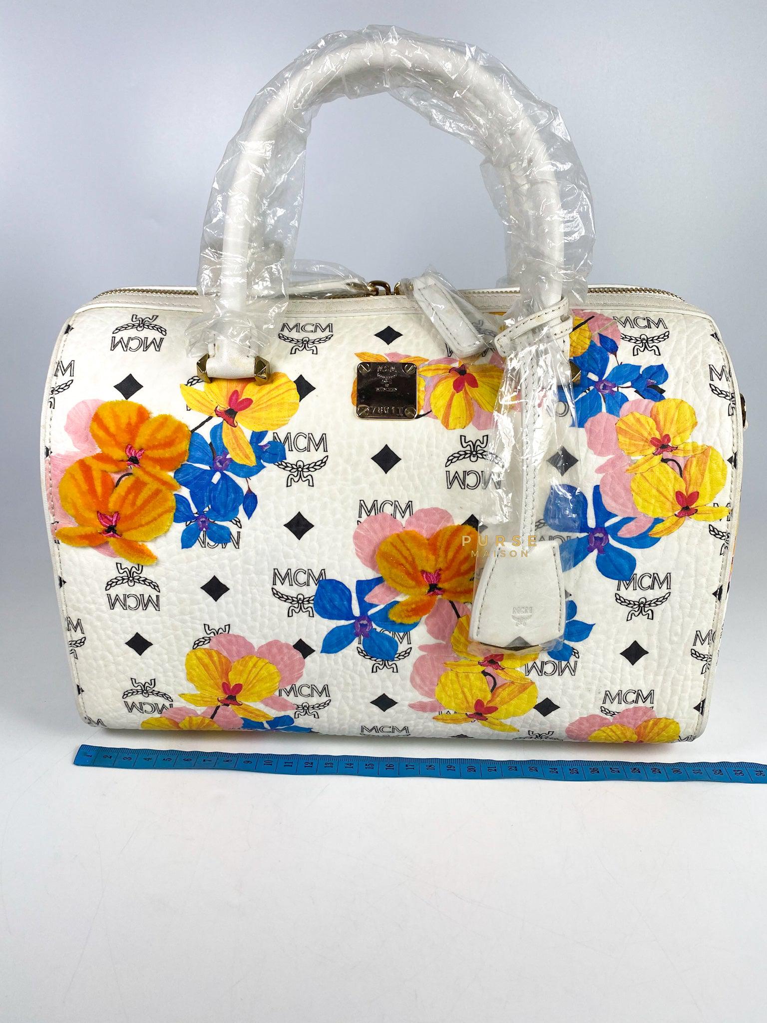 Mcm purse with flowers Clearance