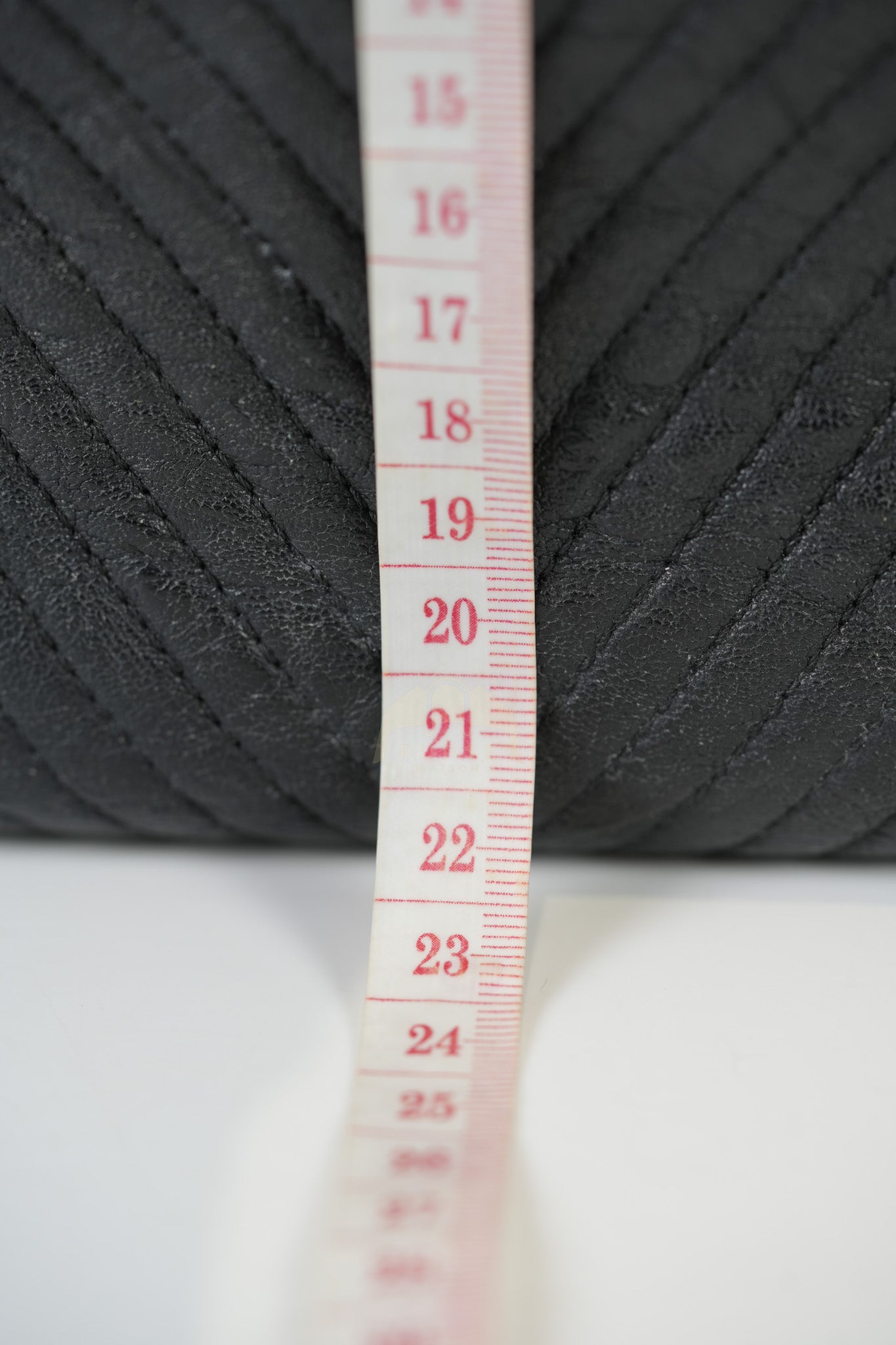 Medallion Charm Tote Bag in Black Chevron Lambskin Leather & Gold Hardware Series 21 | Purse Maison Luxury Bags Shop