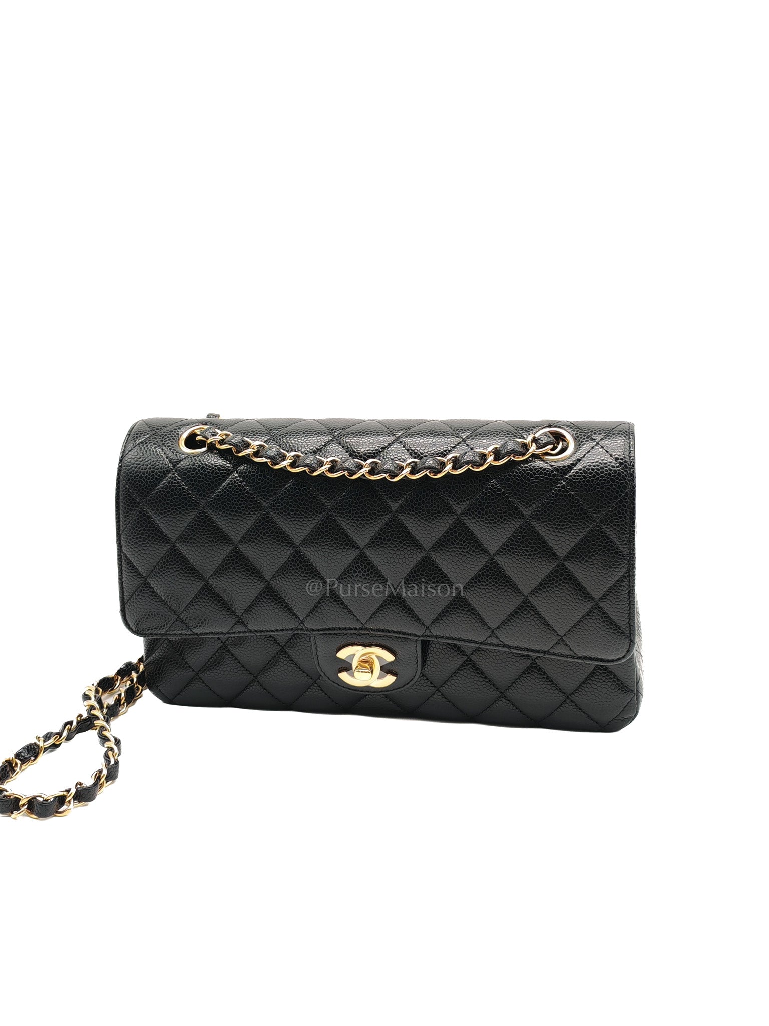 Medium Classic Double Flap Caviar GHW Microchip Unused Year 2022 K860XGCK
