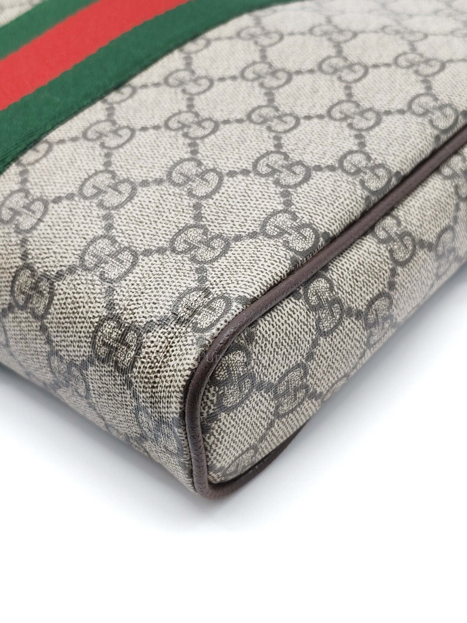 Ophidia Messenger Bag Small in GG Supreme Canvas & Gold Hardware