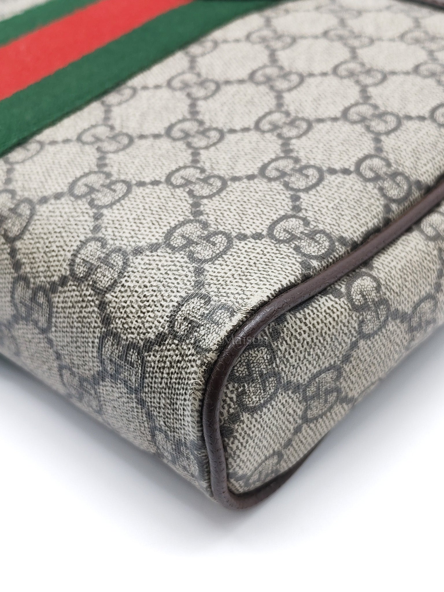 Ophidia Messenger Bag Small in GG Supreme Canvas & Gold Hardware