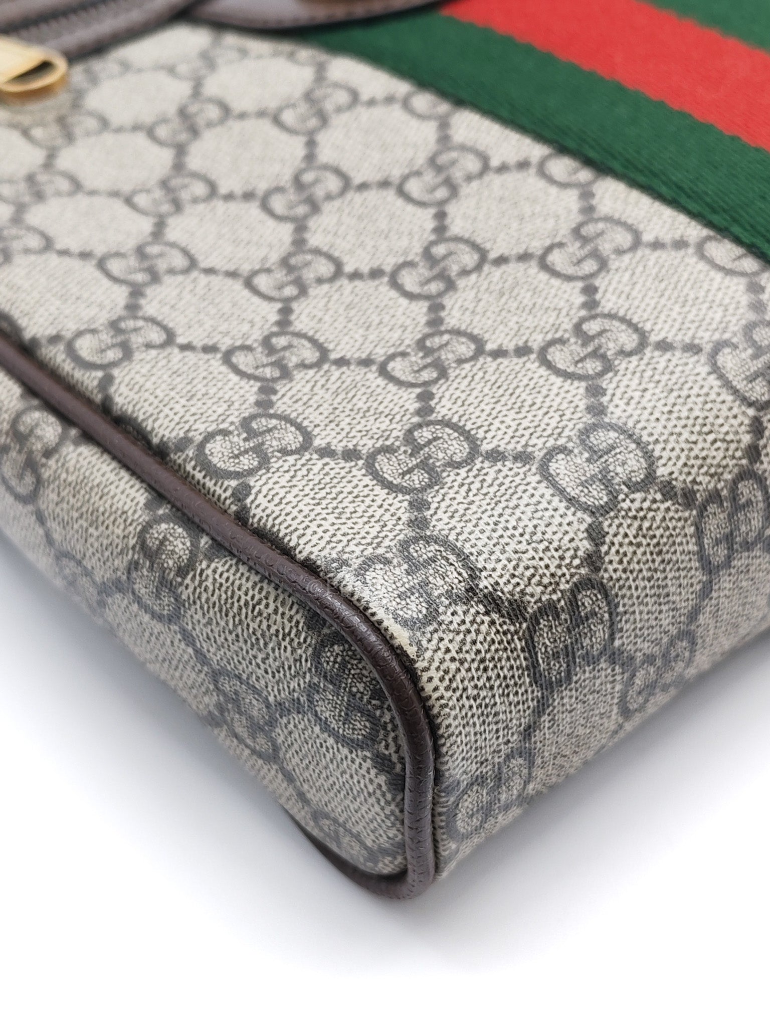 Ophidia Messenger Bag Small in GG Supreme Canvas & Gold Hardware