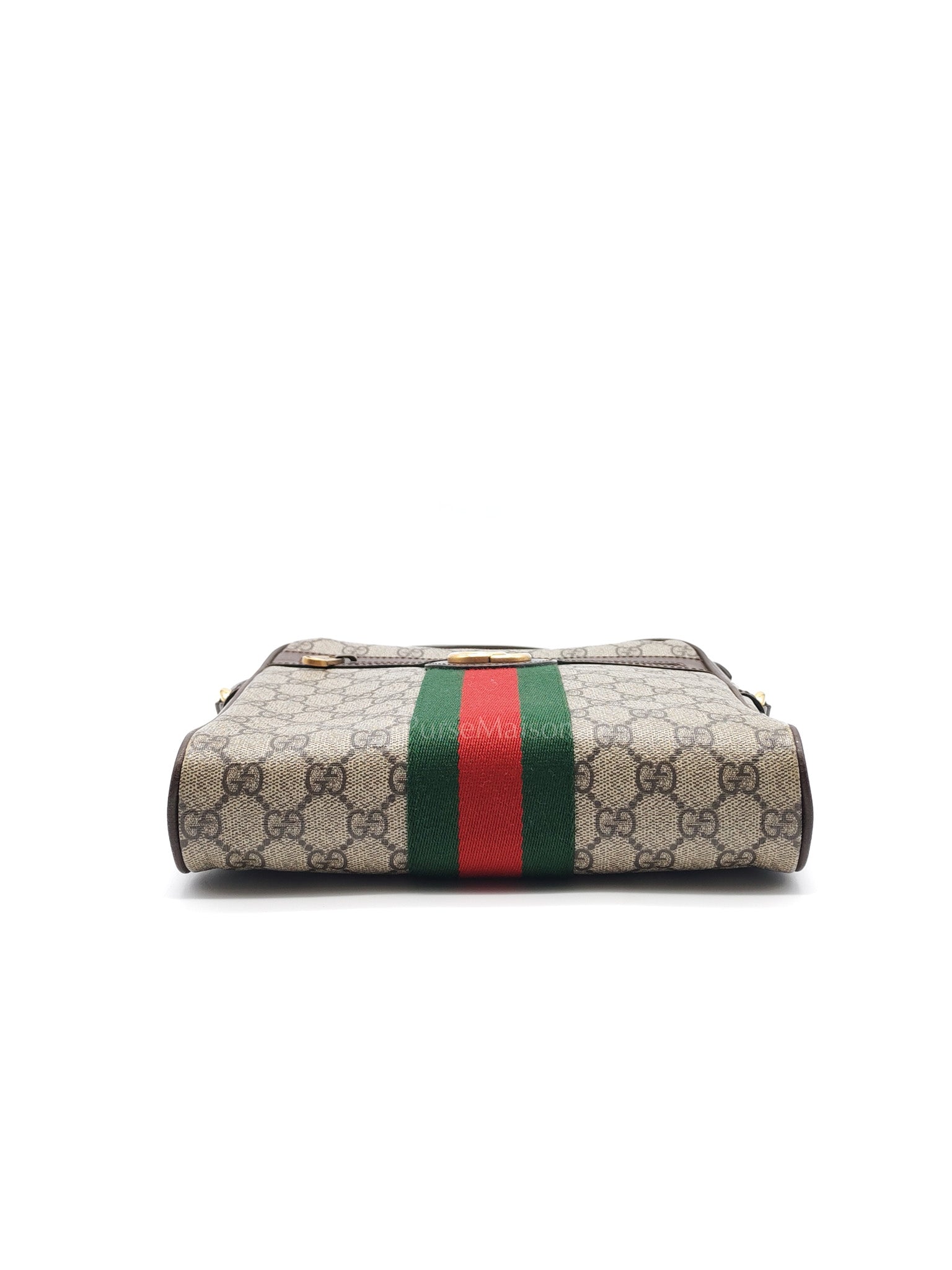 Ophidia Messenger Bag Small in GG Supreme Canvas & Gold Hardware