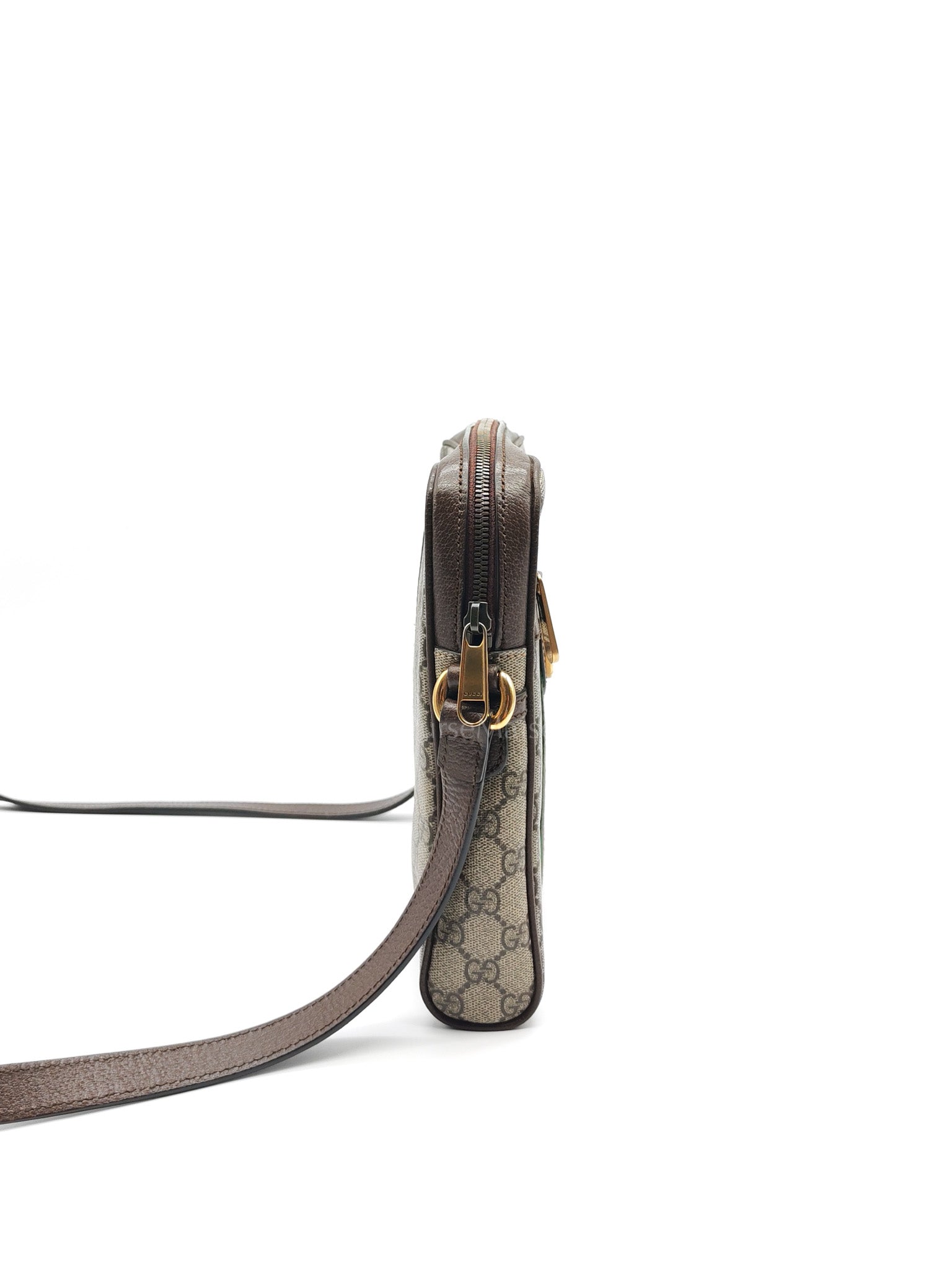 Ophidia Messenger Bag Small in GG Supreme Canvas & Gold Hardware