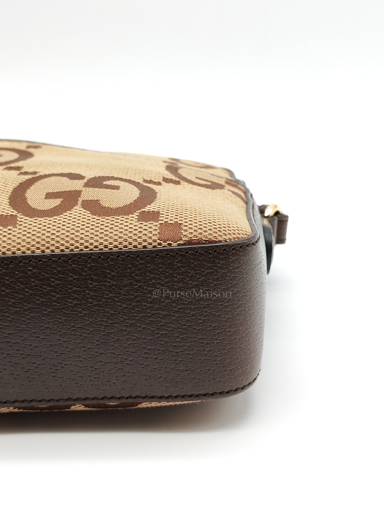 Messenger Bag in Ebony Jumbo GG Canvas | Purse Maison Luxury Bags Shop