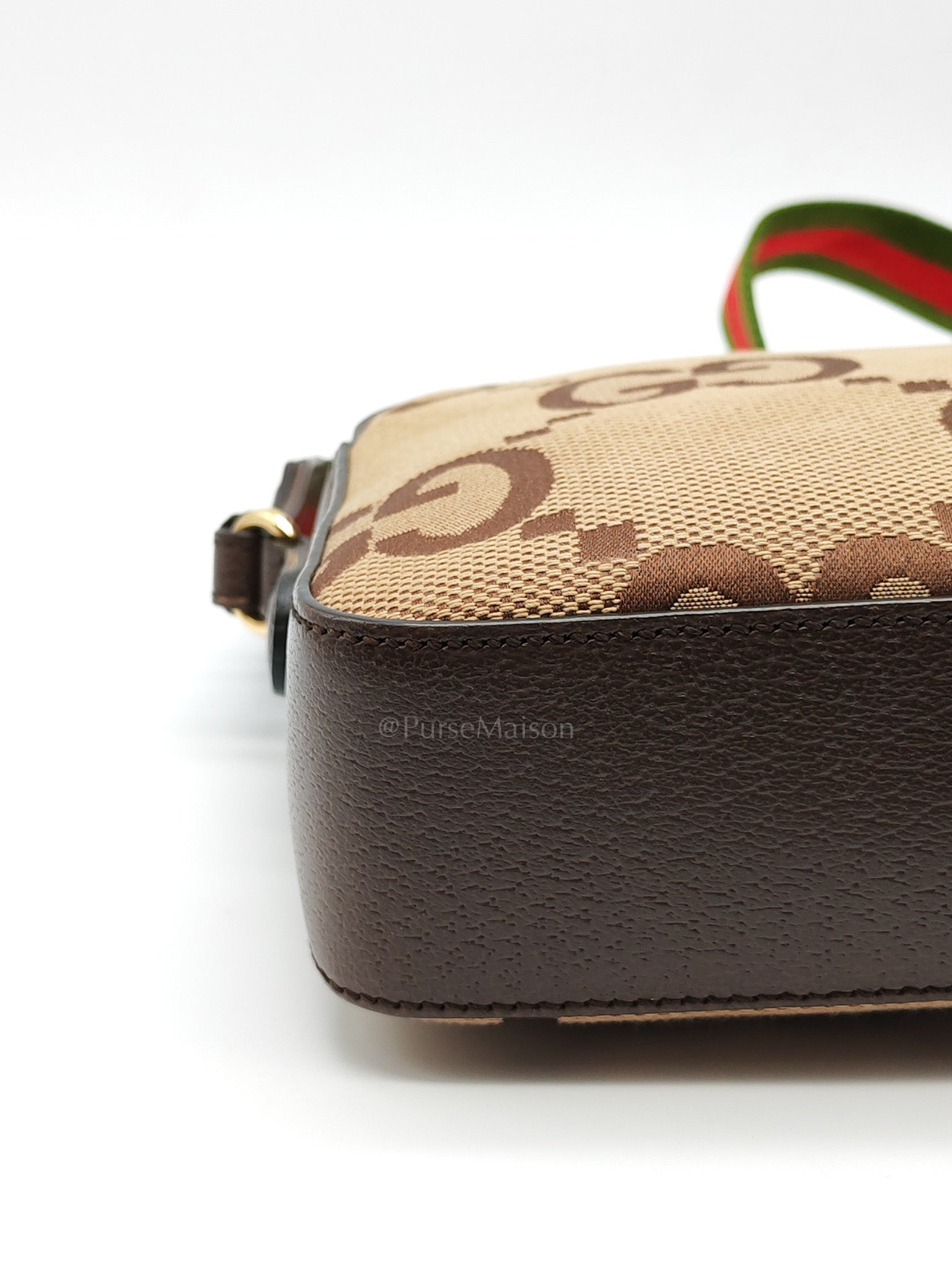 Messenger Bag in Ebony Jumbo GG Canvas | Purse Maison Luxury Bags Shop