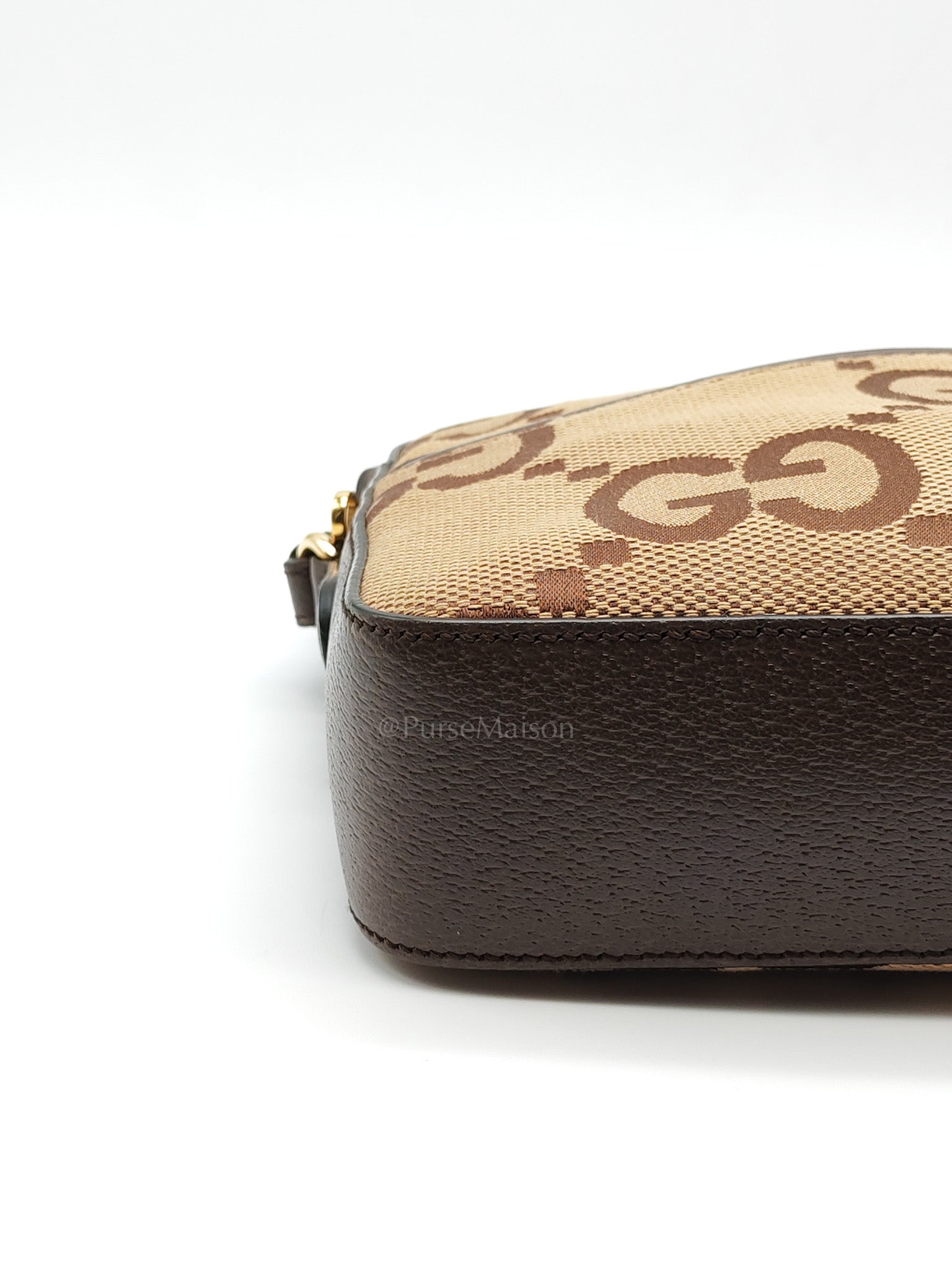 Messenger Bag in Ebony Jumbo GG Canvas | Purse Maison Luxury Bags Shop