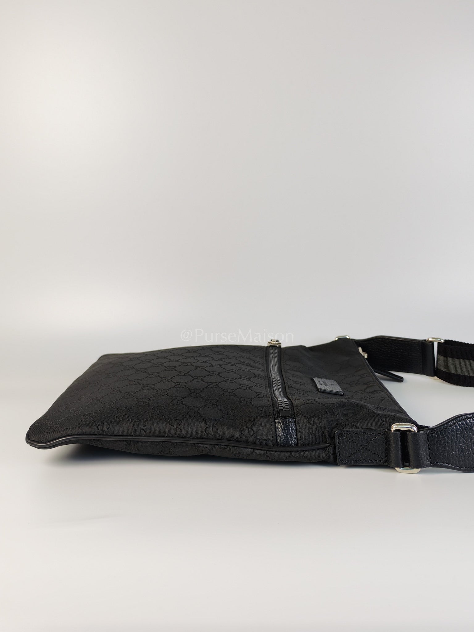 Messenger Bag in GG Guccissima Web Black Canvas | Purse Maison Luxury Bags Shop