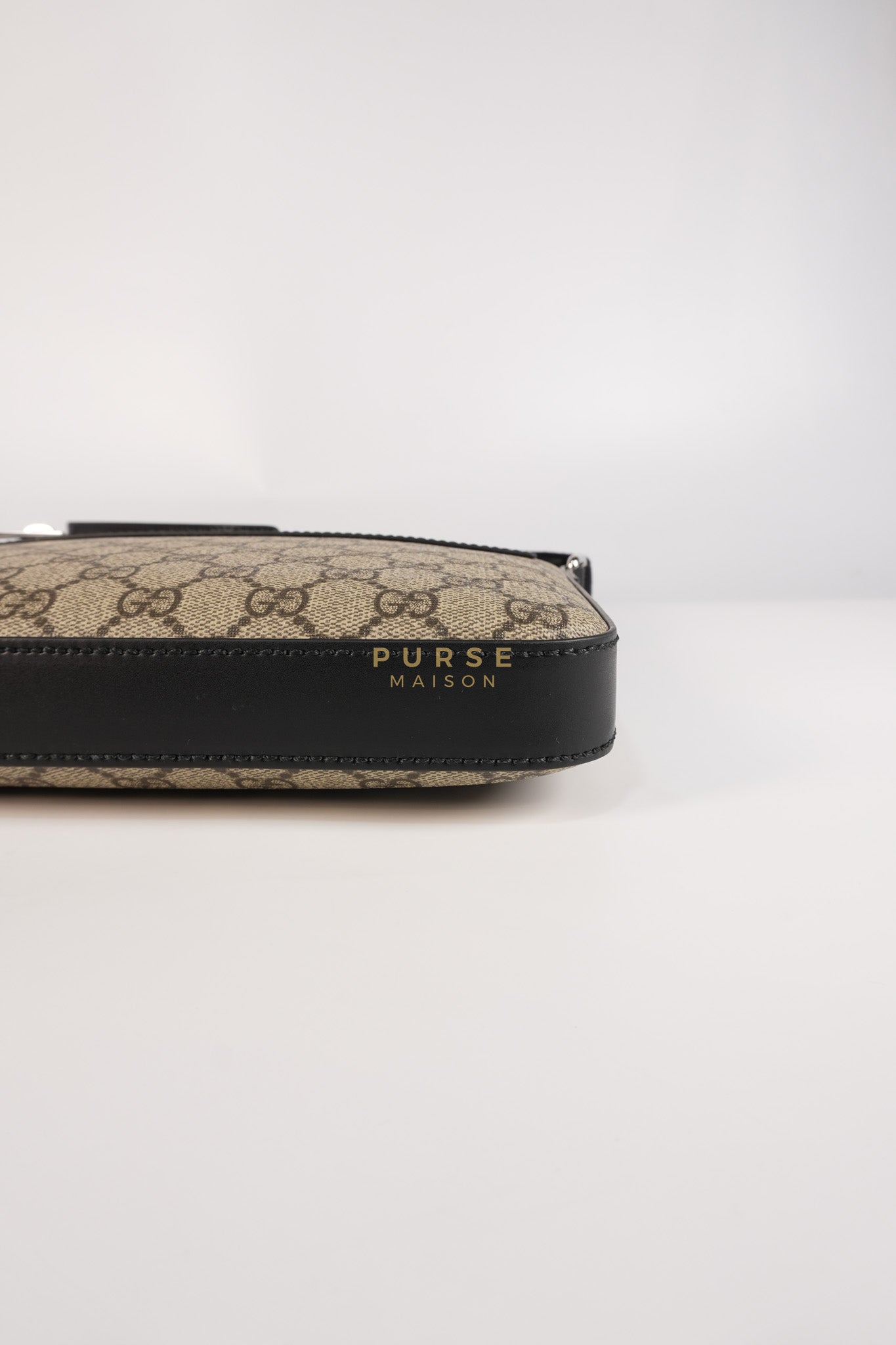 Messenger Bag in GG Supreme Canvas & Silver Hardware | Purse Maison Luxury Bags Shop