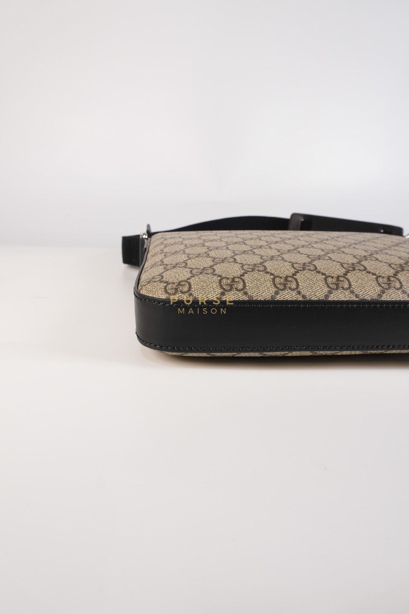 Messenger Bag in GG Supreme Canvas & Silver Hardware | Purse Maison Luxury Bags Shop
