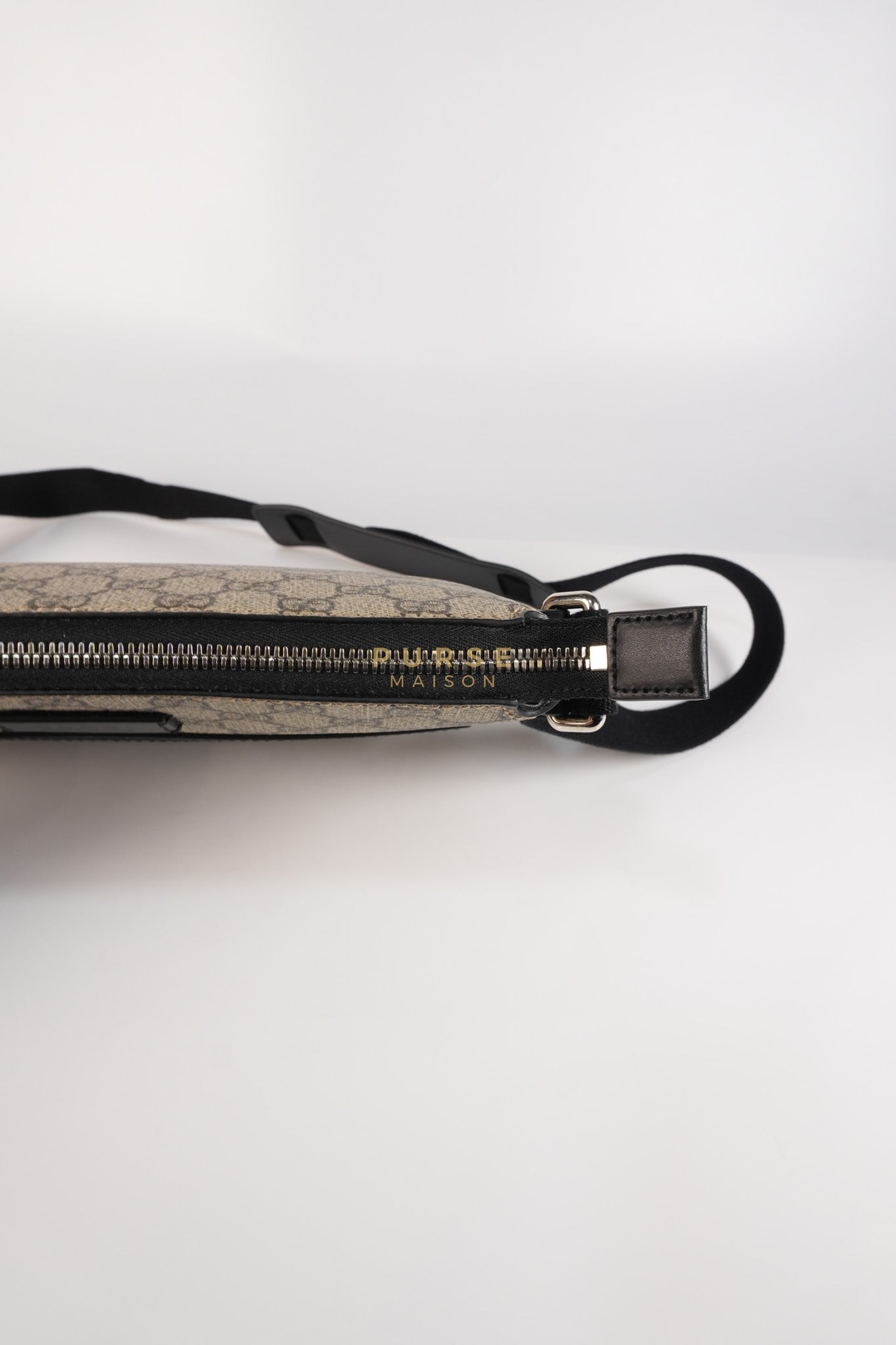 Messenger Bag in GG Supreme Canvas & Silver Hardware | Purse Maison Luxury Bags Shop