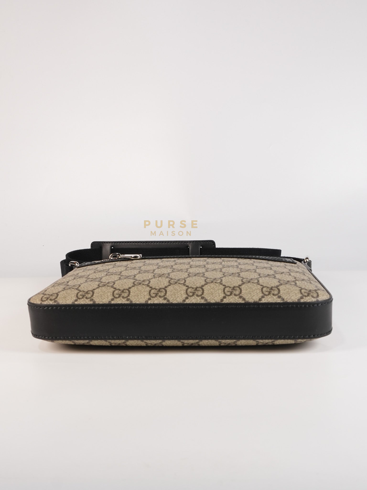 Messenger Bag in GG Supreme Canvas & Silver Hardware | Purse Maison Luxury Bags Shop