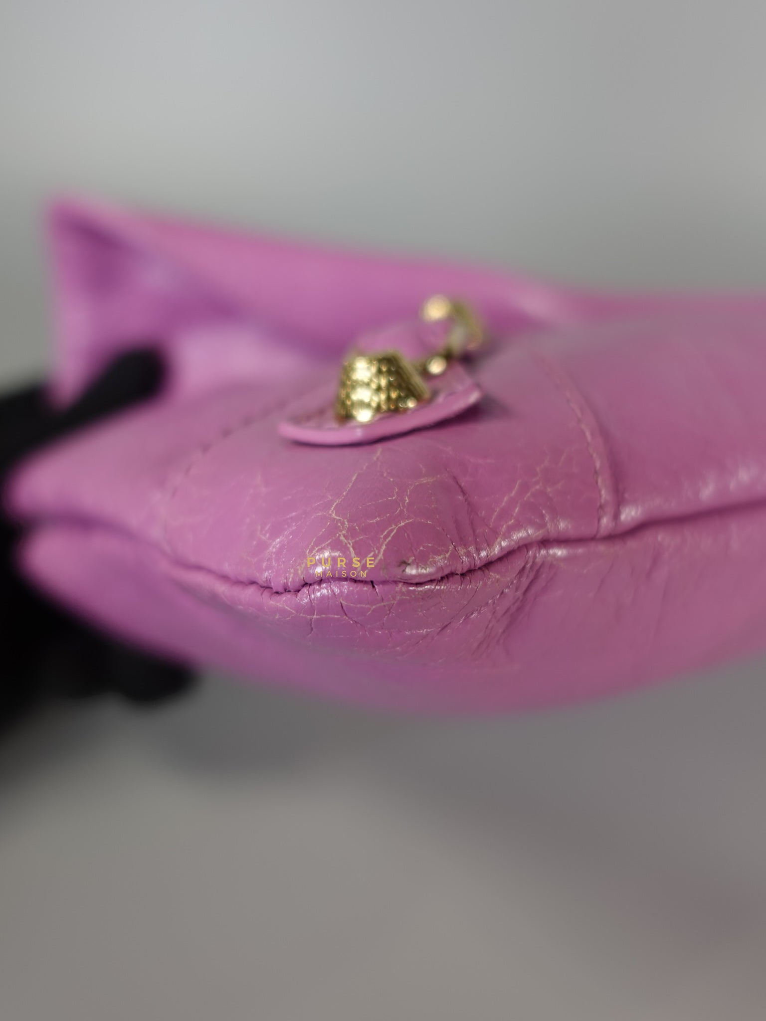 Metallic Edge Pink Envelope Sling Bag | Purse Maison Luxury Bags Shop