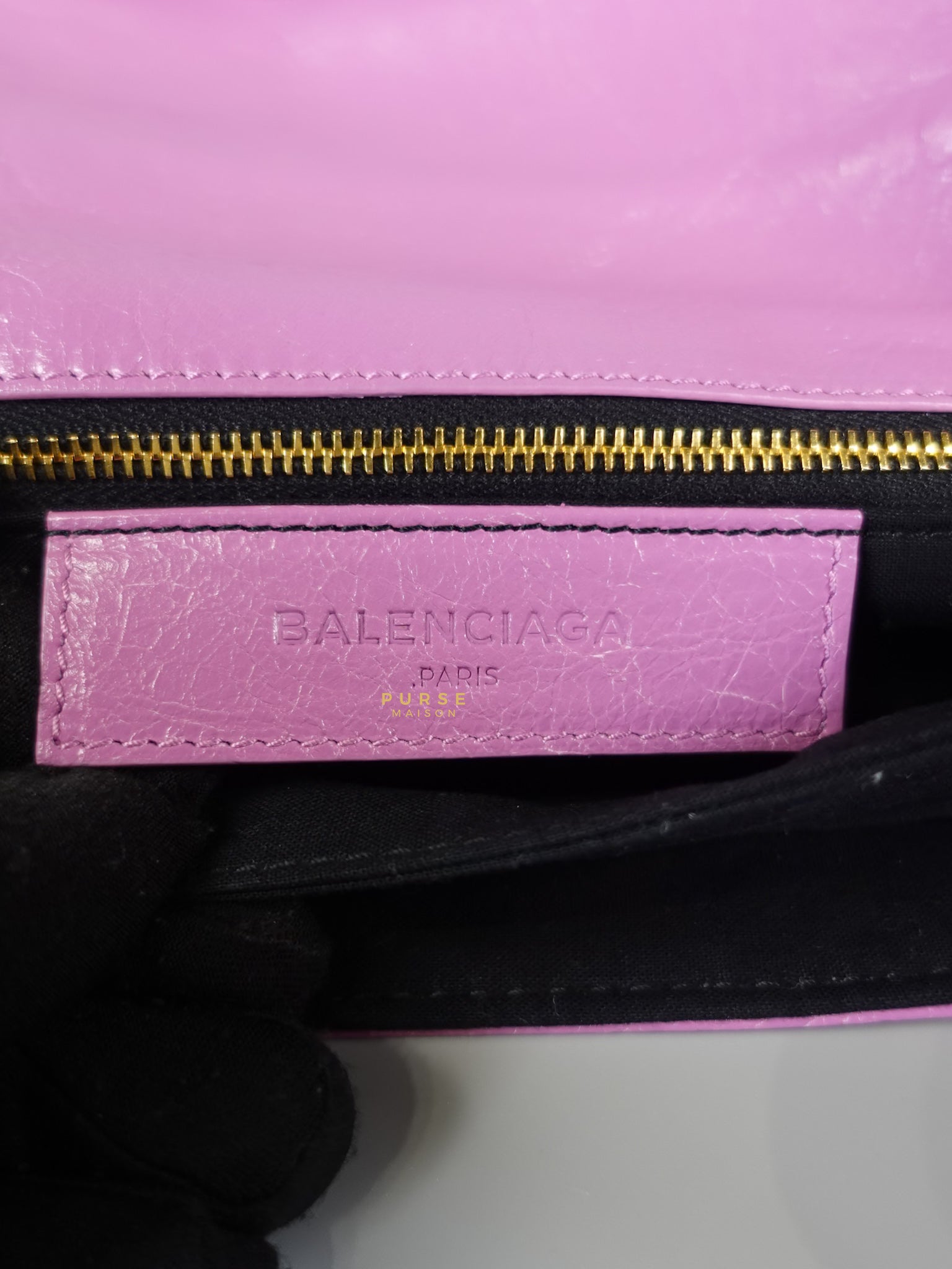 Metallic Edge Pink Envelope Sling Bag | Purse Maison Luxury Bags Shop