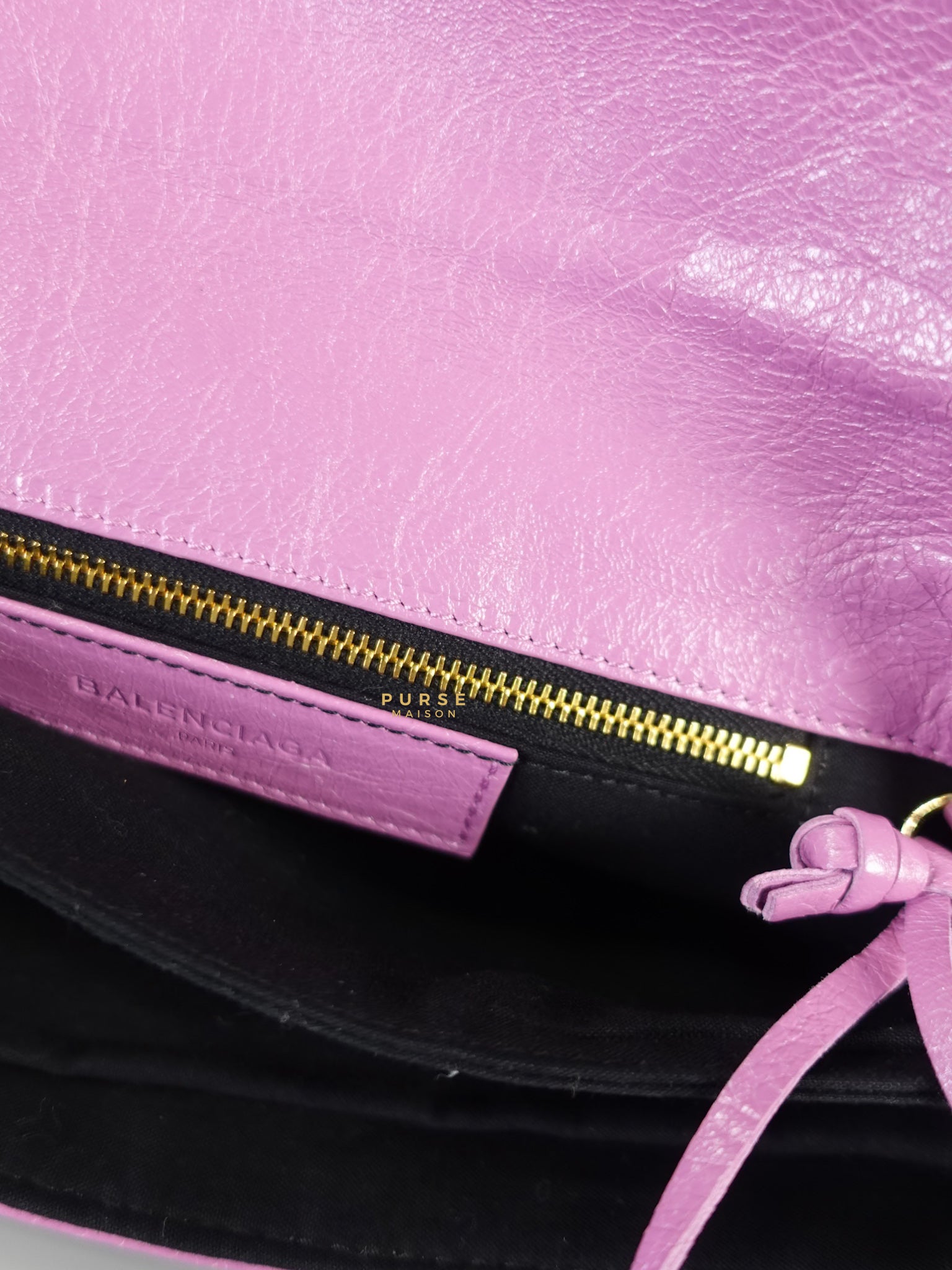 Metallic Edge Pink Envelope Sling Bag | Purse Maison Luxury Bags Shop