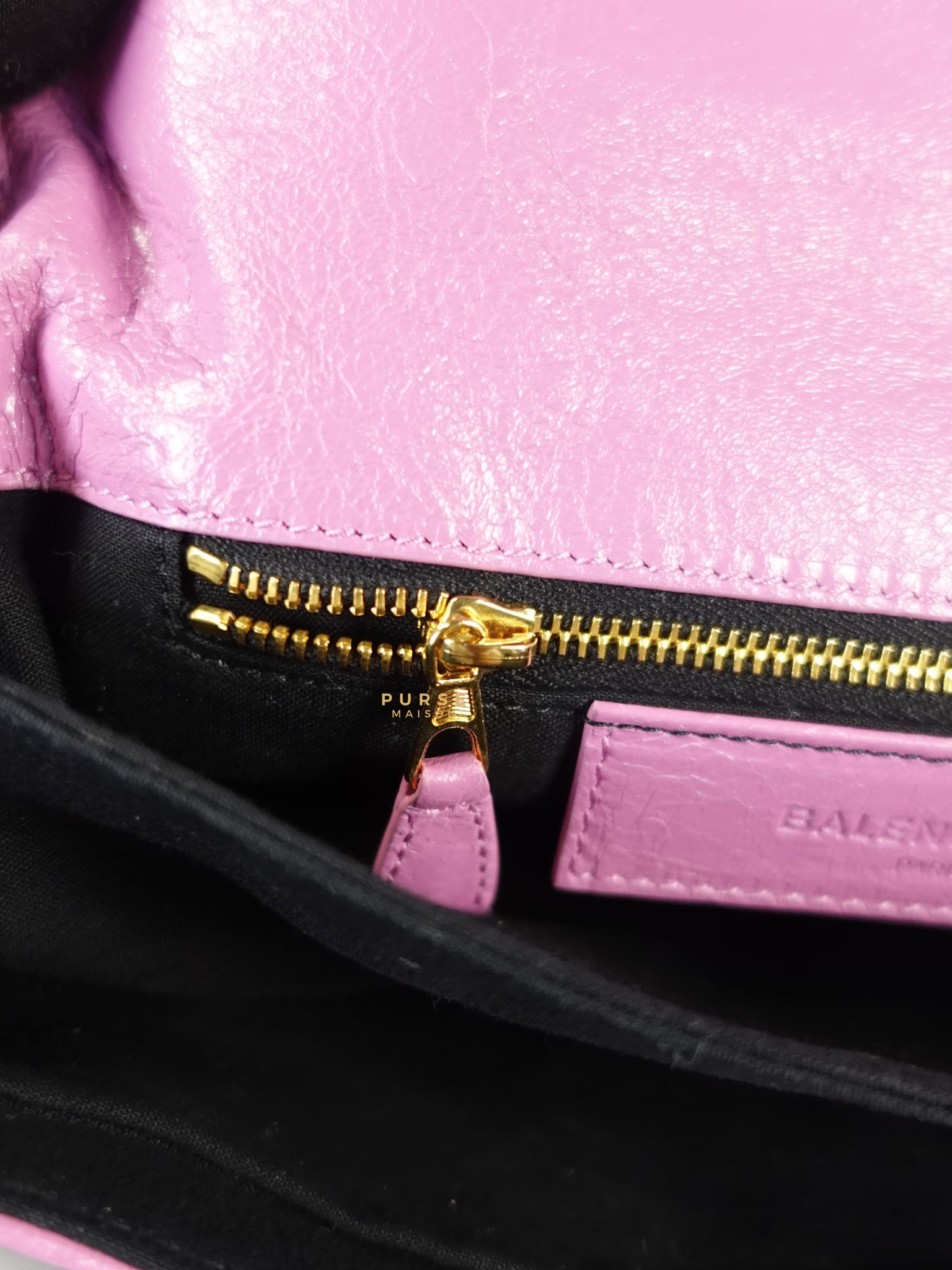 Metallic Edge Pink Envelope Sling Bag | Purse Maison Luxury Bags Shop